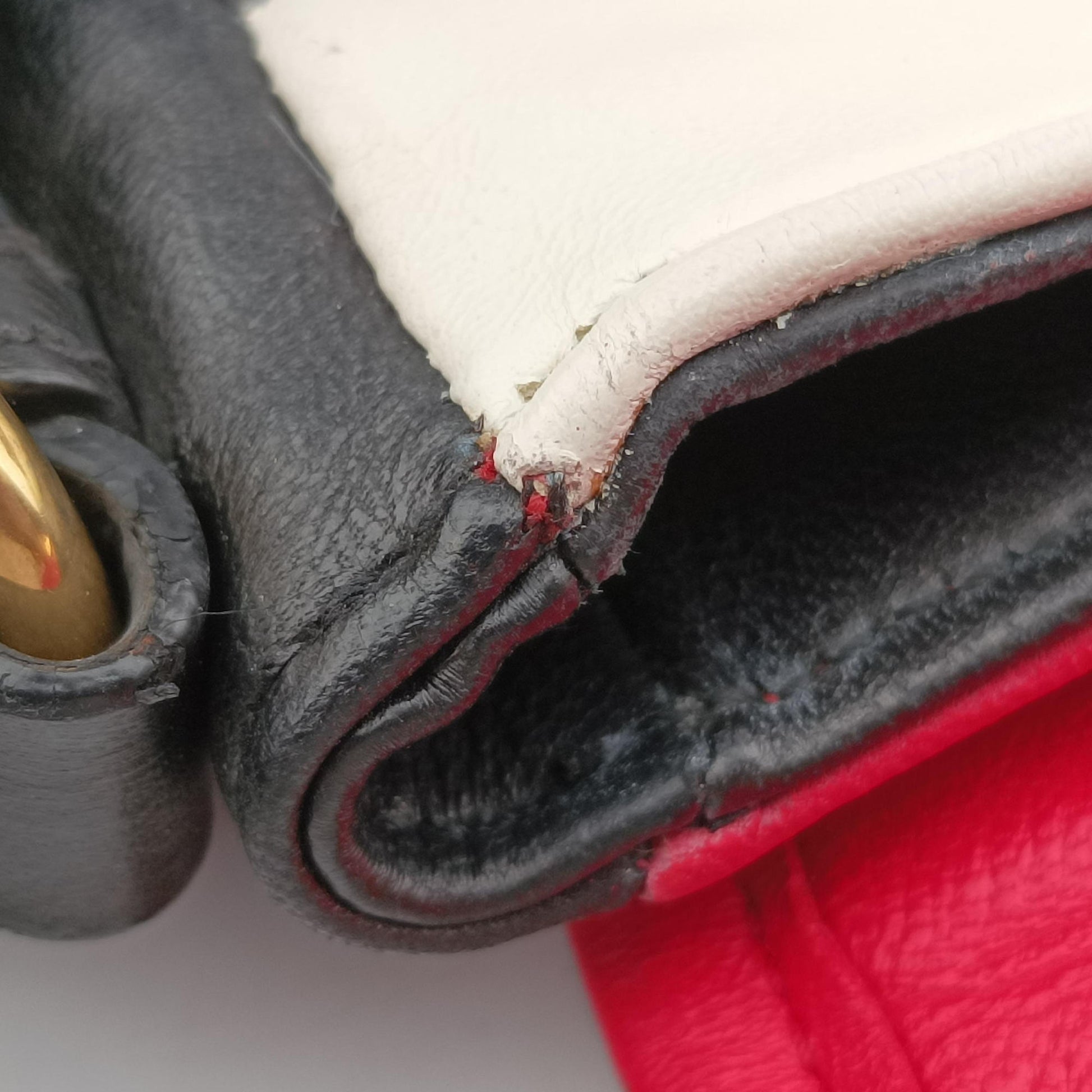 NAPPA BIKER Red × Black Leather 5BD062 194/Aナッパ バイカー レッド × ブラック レザー 5BD062 194/A