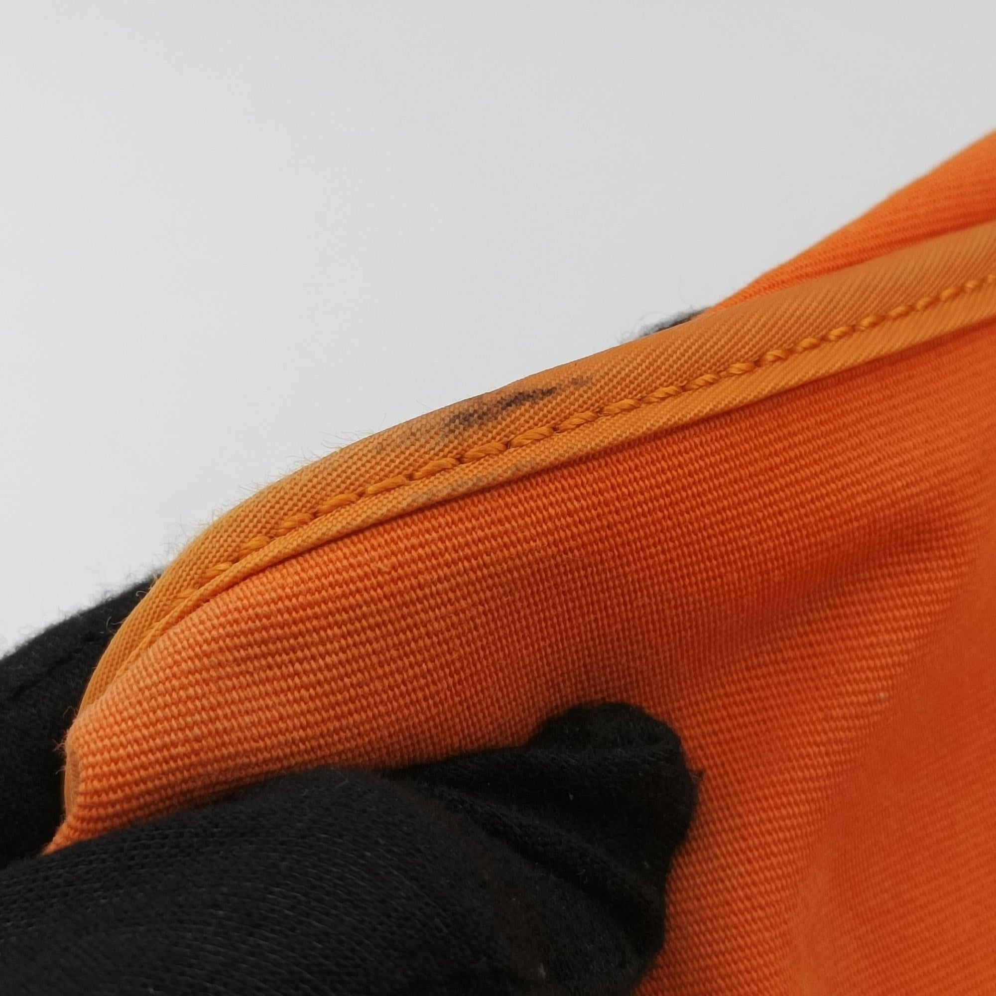 Cabag Elan Orange Toile Officier × Leather AR▢Qカバ シエ オレンジ トワルオフィシエ×レザー AR▢Q
