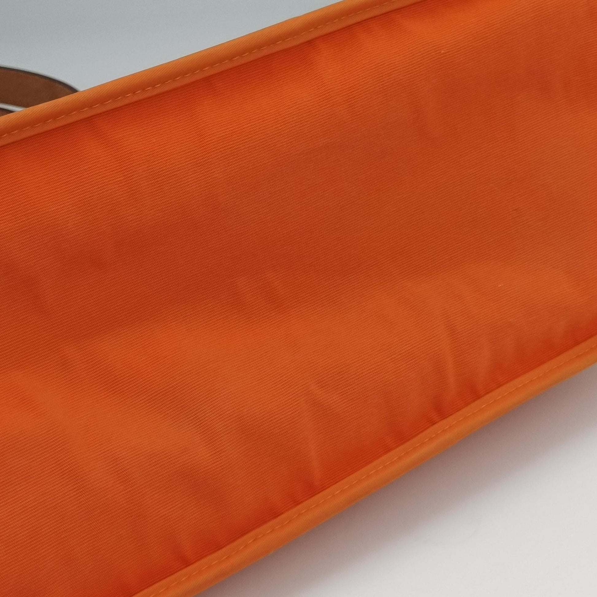 Cabag Elan Orange Toile Officier × Leather AR▢Qカバ シエ オレンジ トワルオフィシエ×レザー AR▢Q