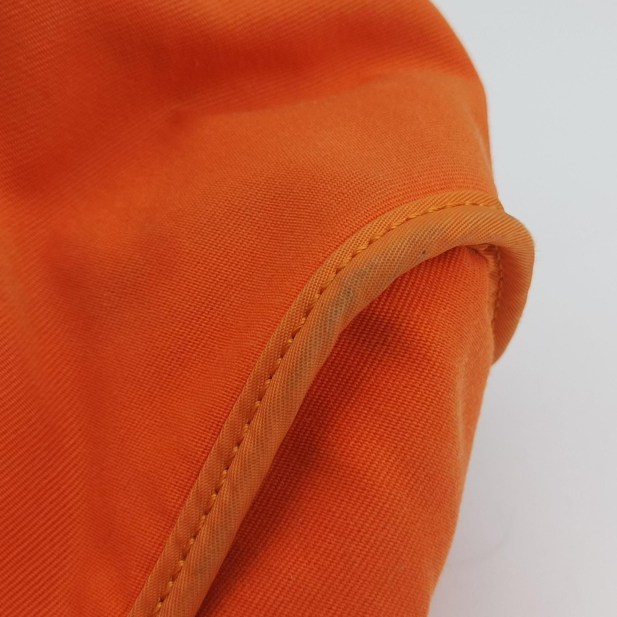 Cabag Elan Orange Toile Officier × Leather AR▢Qカバ シエ オレンジ トワルオフィシエ×レザー AR▢Q