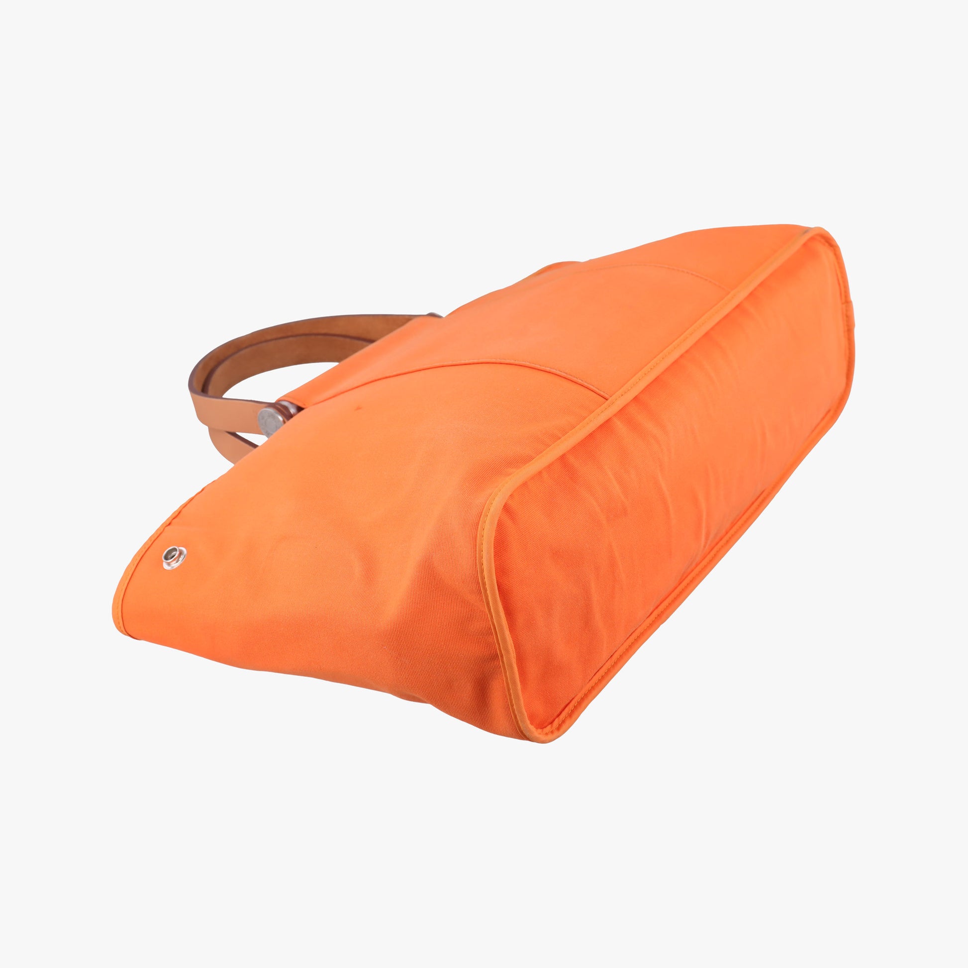 Cabag Elan Orange Toile Officier × Leather AR▢Qカバ シエ オレンジ トワルオフィシエ×レザー AR▢Q
