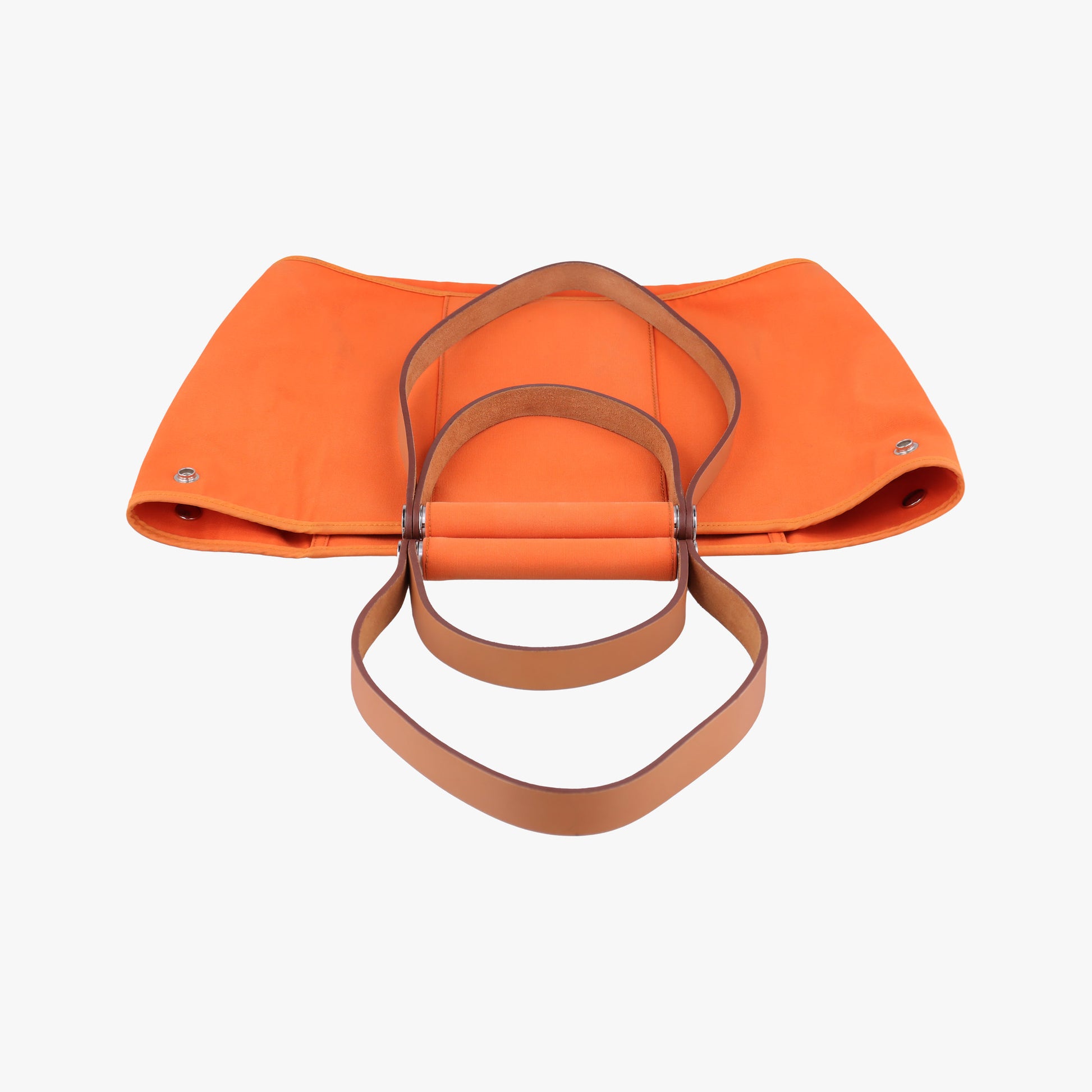 Cabag Elan Orange Toile Officier × Leather AR▢Qカバ シエ オレンジ トワルオフィシエ×レザー AR▢Q