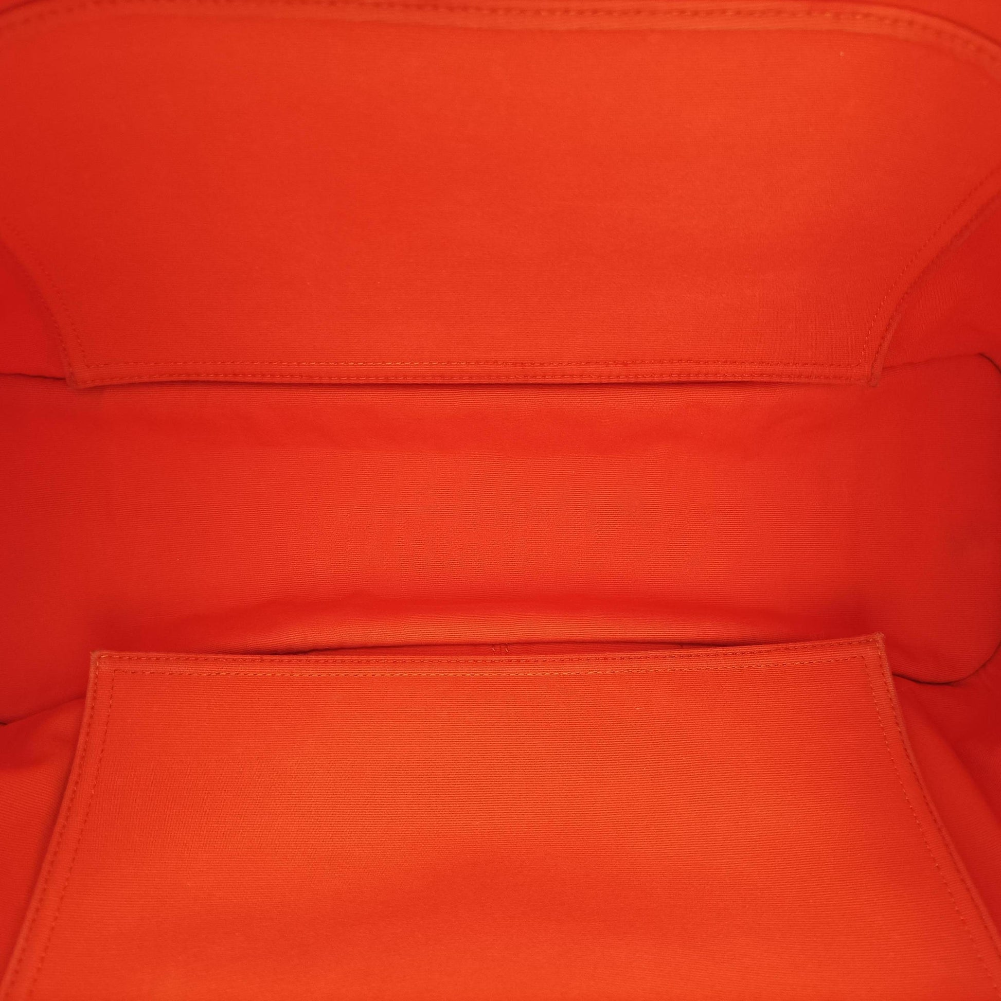Cabag Elan Orange Toile Officier × Leather AR▢Qカバ シエ オレンジ トワルオフィシエ×レザー AR▢Q