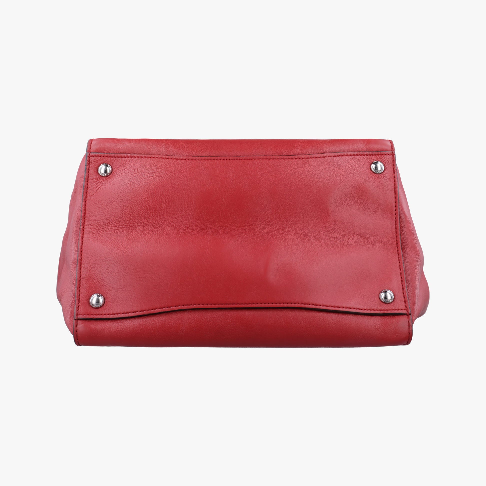 Twin Pocket Winged Tote Red Leather BN2619 117ツイン ポケット ウィング トート レッド レザー BN2619 117