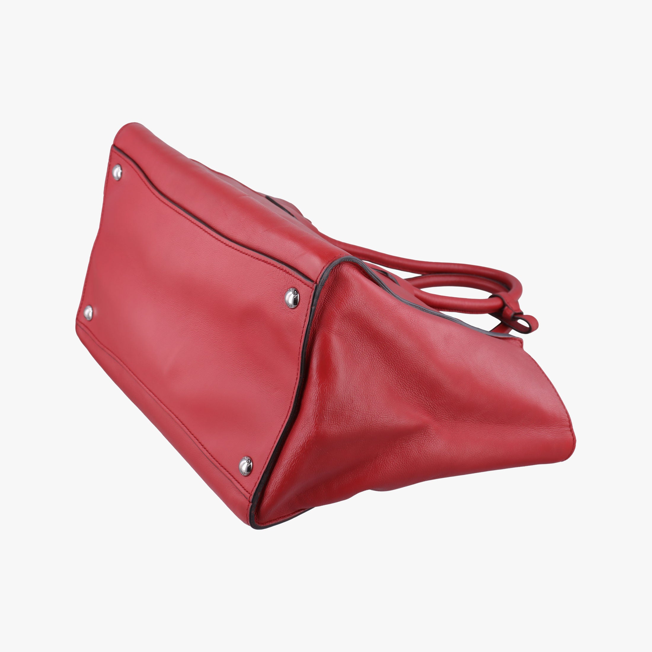 Twin Pocket Winged Tote Red Leather BN2619 117ツイン ポケット ウィング トート レッド レザー BN2619 117