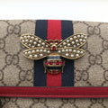 Queen Margaret Beige×Red×Navy PVC coated canvas×leather 476079 クィーンマーガレット ベージュ×レッド×ネイビー PVCコーティングキャンバス×レザー 476079 
