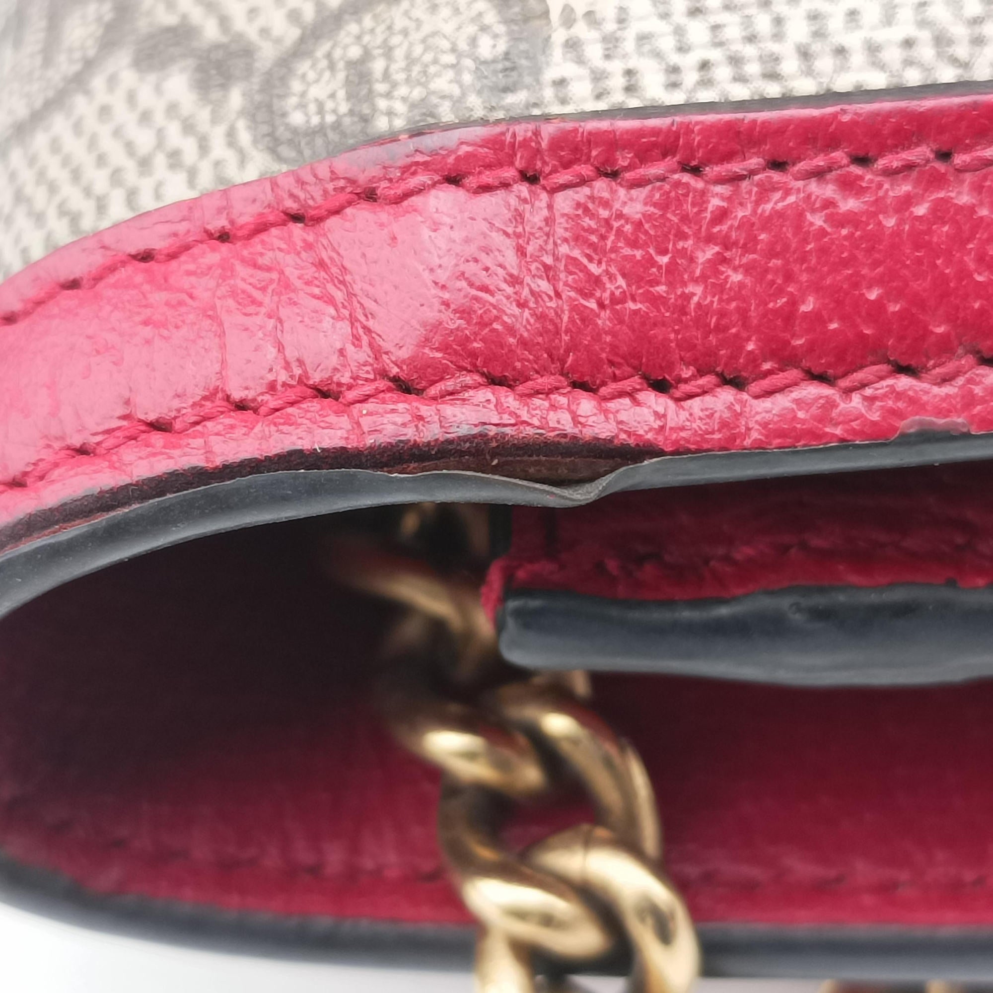 Queen Margaret Beige×Red×Navy PVC coated canvas×leather 476079 クィーンマーガレット ベージュ×レッド×ネイビー PVCコーティングキャンバス×レザー 476079 