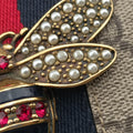 Queen Margaret Beige×Red×Navy PVC coated canvas×leather 476079 クィーンマーガレット ベージュ×レッド×ネイビー PVCコーティングキャンバス×レザー 476079 