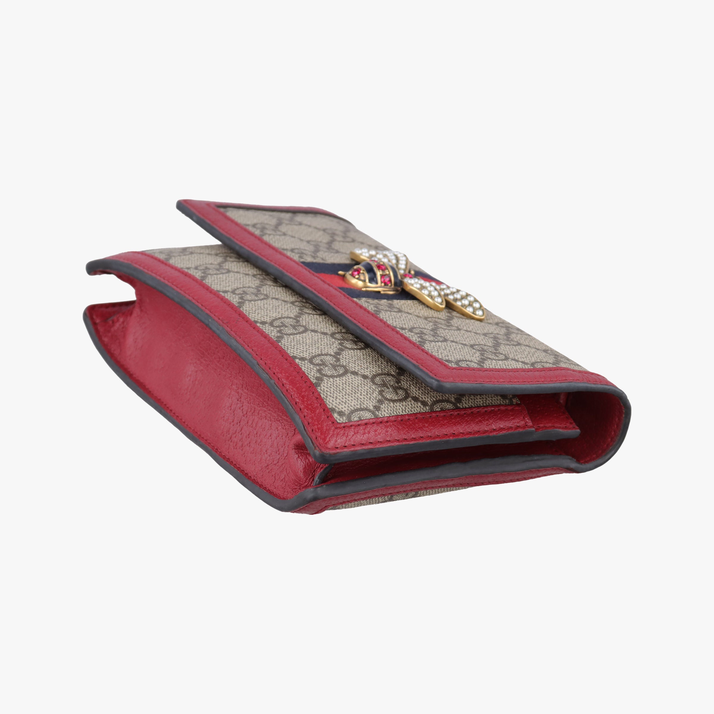 Queen Margaret Beige×Red×Navy PVC coated canvas×leather 476079 クィーンマーガレット ベージュ×レッド×ネイビー PVCコーティングキャンバス×レザー 476079 