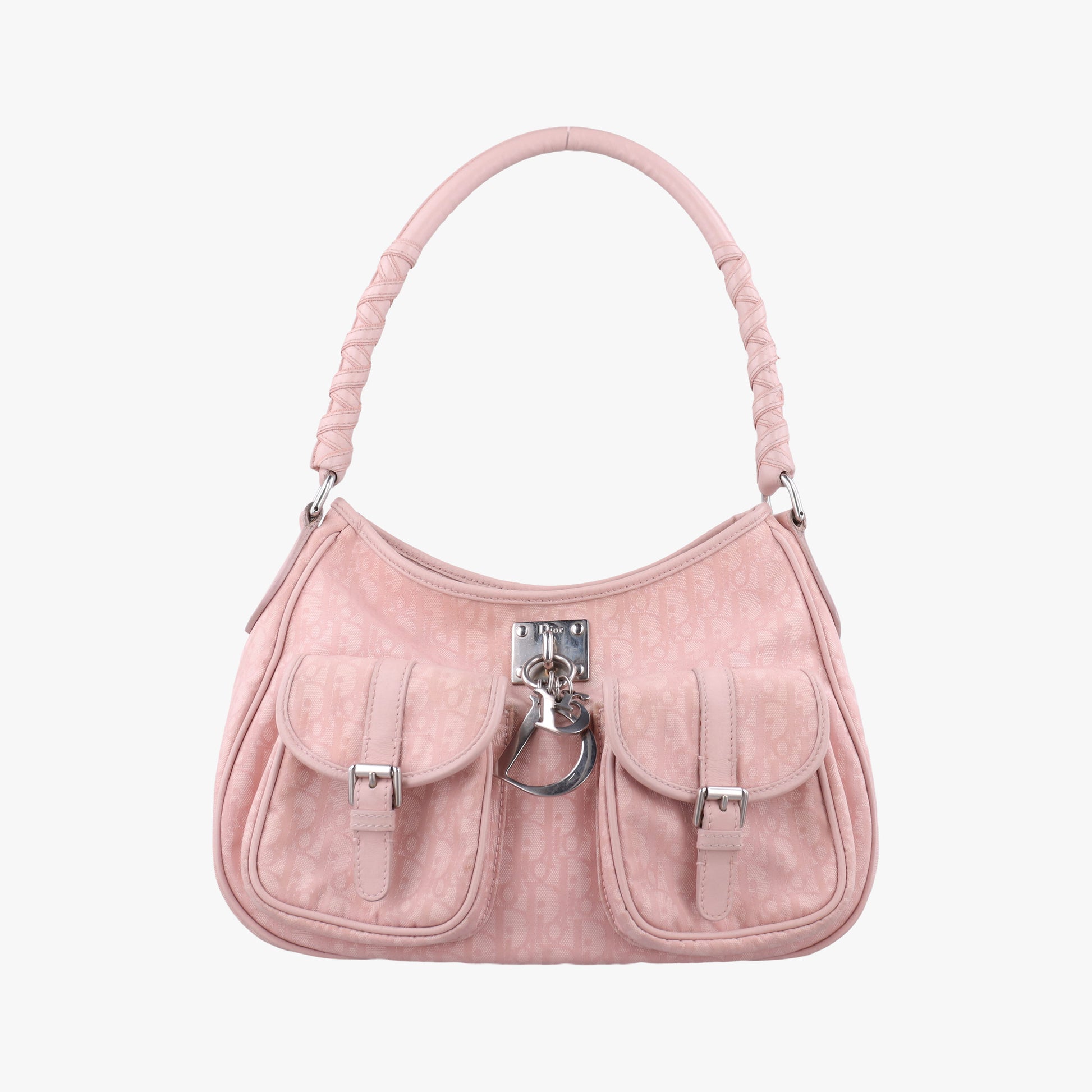 Lovely Trotter Pink Cotton Canvas × Leather 08-BO-1026ラブリー トロッター ピンク コットンキャンバス ×レザー 08-BO-1026