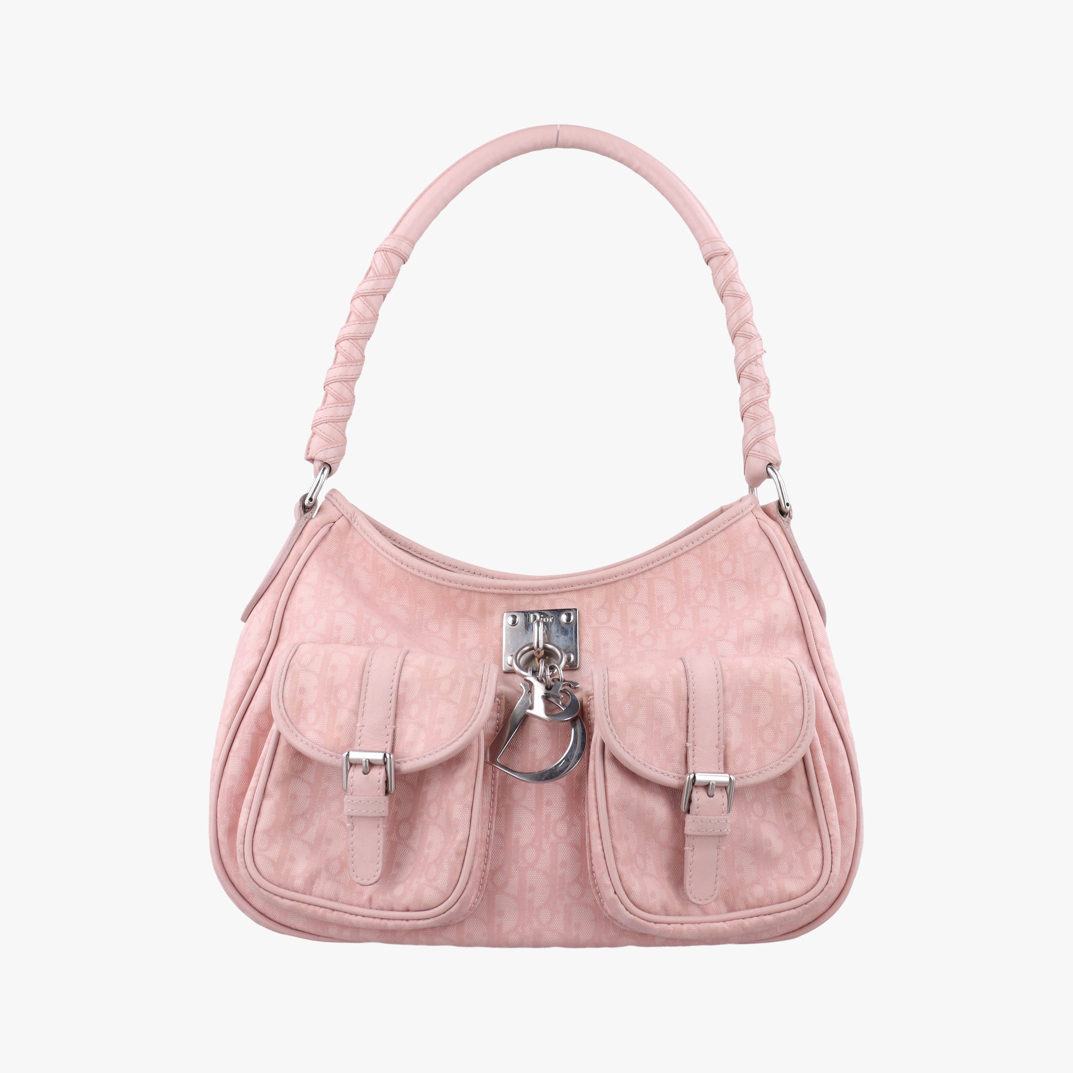 Lovely Trotter Pink Cotton Canvas × Leather 08-BO-1026ラブリー トロッター ピンク コットンキャンバス ×レザー 08-BO-1026
