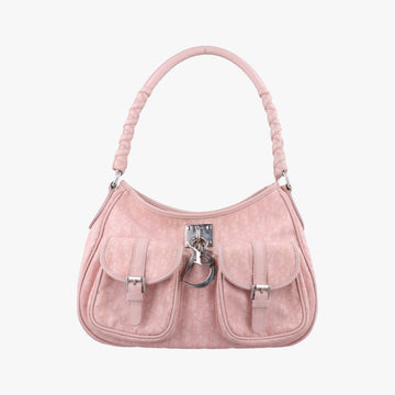 Lovely Trotter Pink Cotton Canvas × Leather 08-BO-1026ラブリー トロッター ピンク コットンキャンバス ×レザー 08-BO-1026