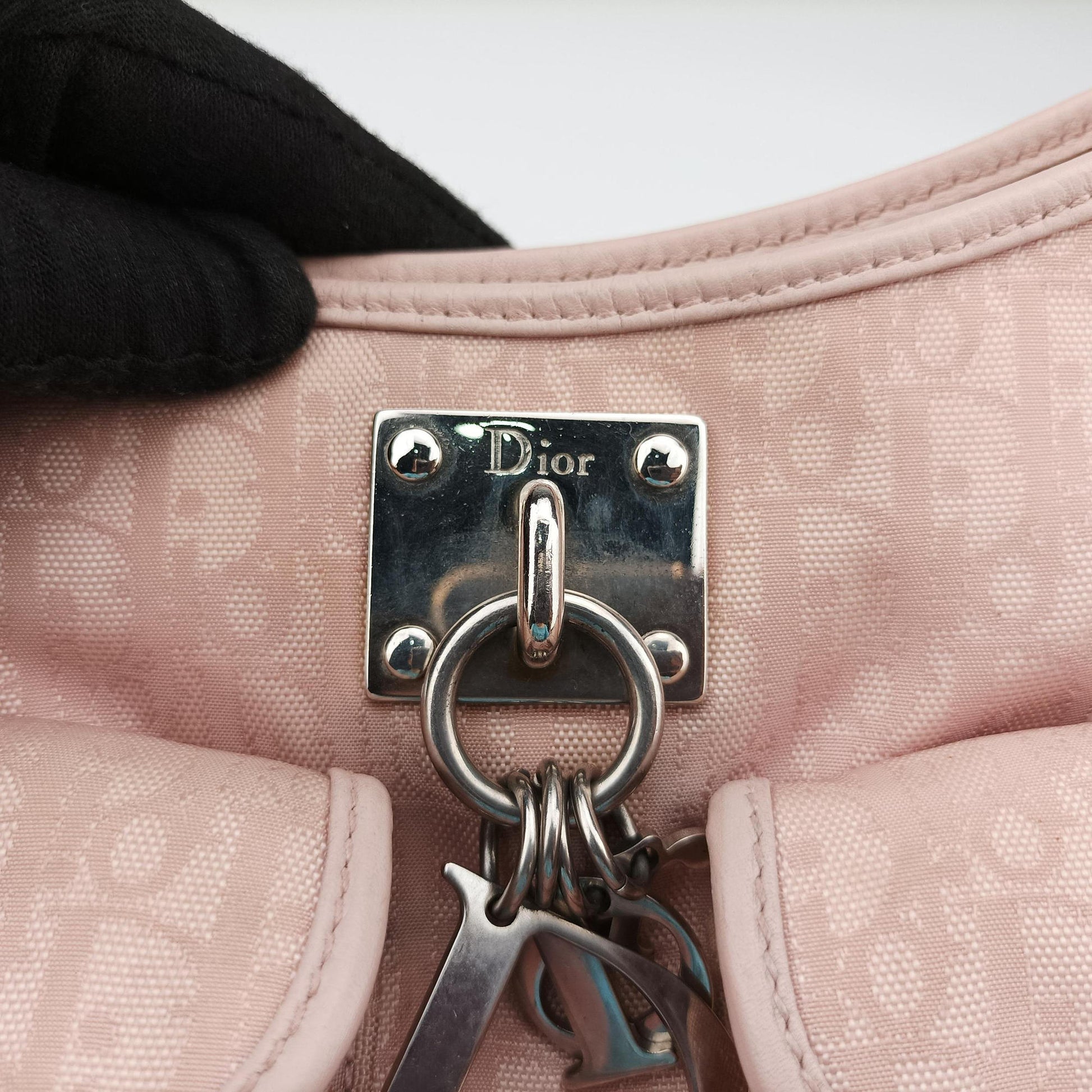Lovely Trotter Pink Cotton Canvas × Leather 08-BO-1026ラブリー トロッター ピンク コットンキャンバス ×レザー 08-BO-1026