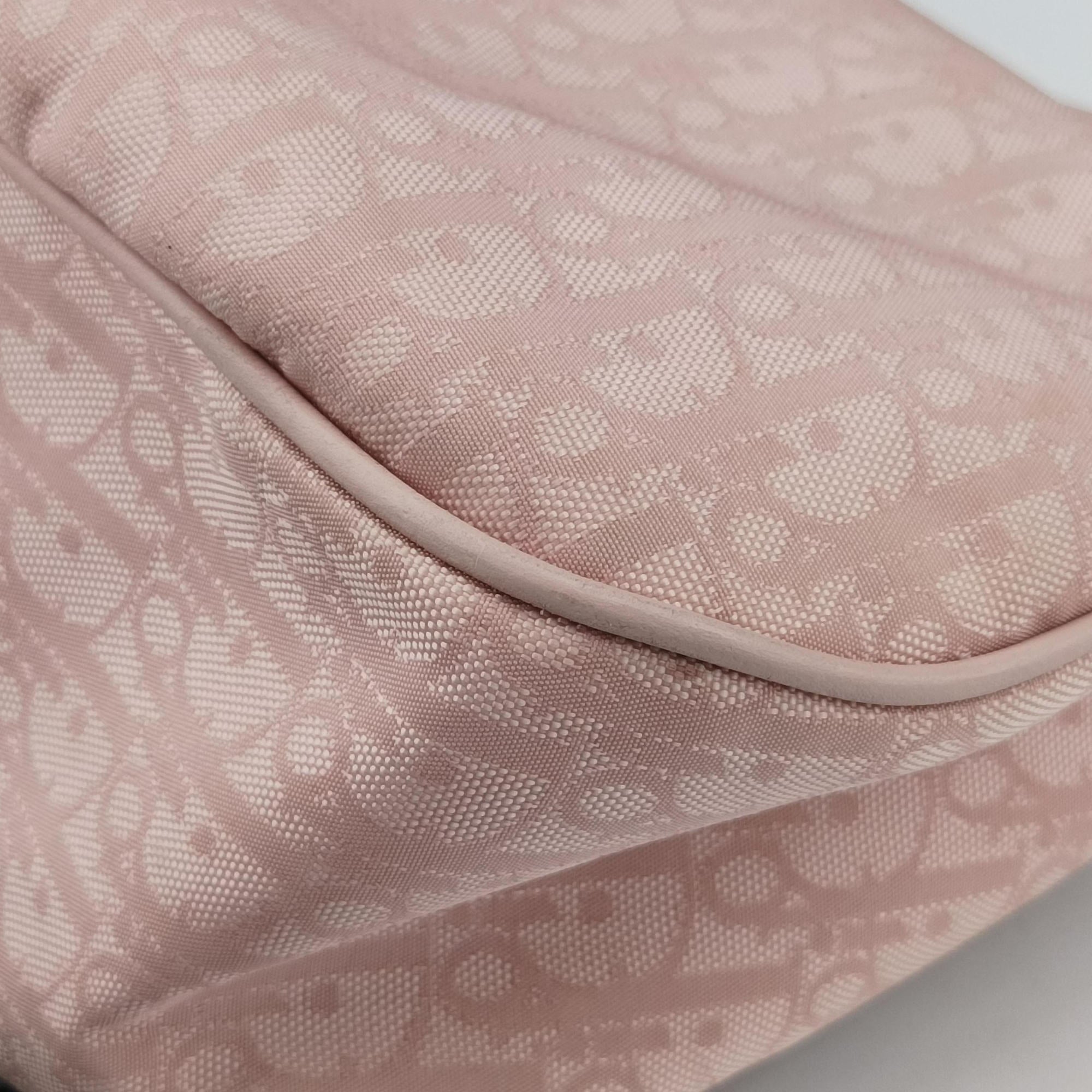 Lovely Trotter Pink Cotton Canvas × Leather 08-BO-1026ラブリー トロッター ピンク コットンキャンバス ×レザー 08-BO-1026