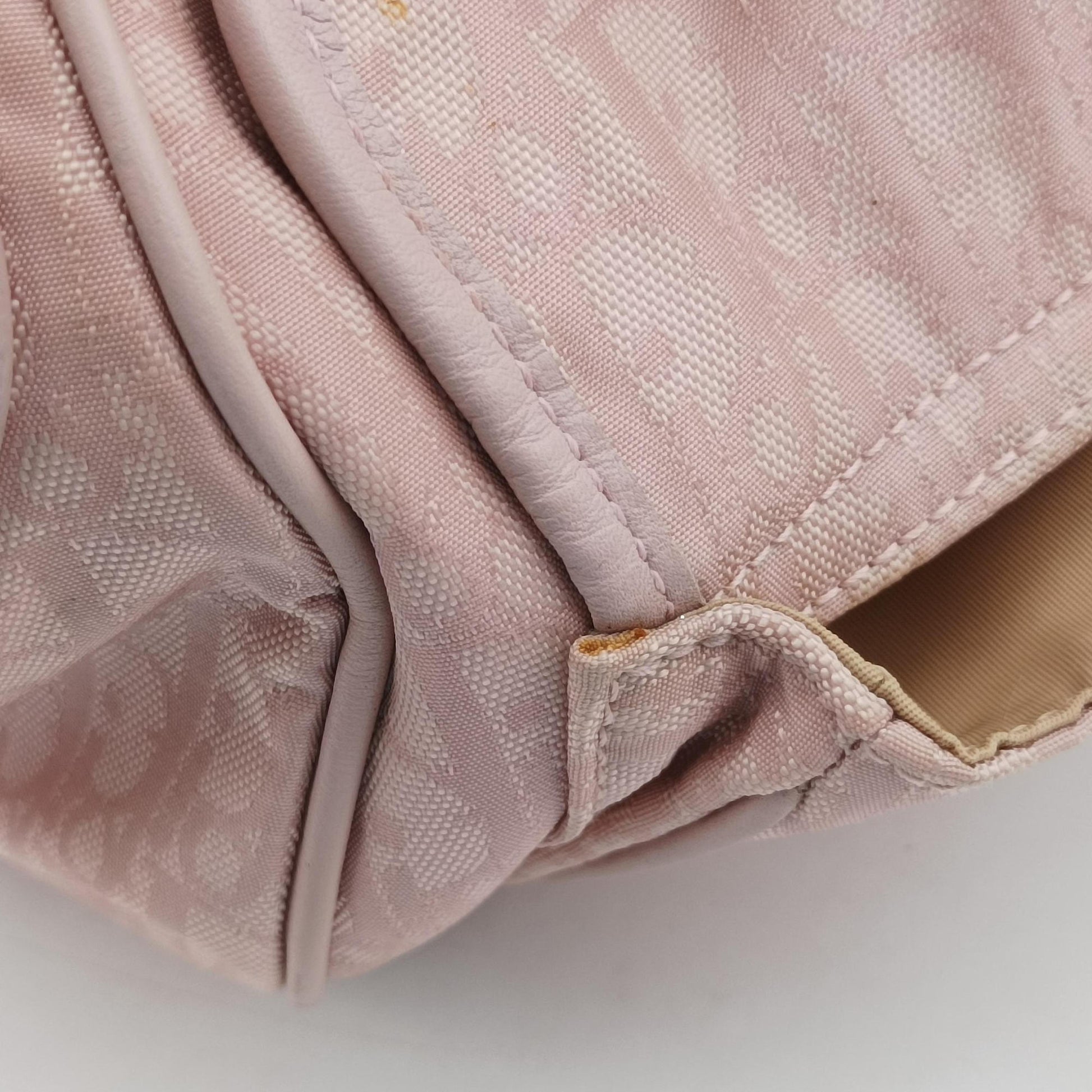 Lovely Trotter Pink Cotton Canvas × Leather 08-BO-1026ラブリー トロッター ピンク コットンキャンバス ×レザー 08-BO-1026