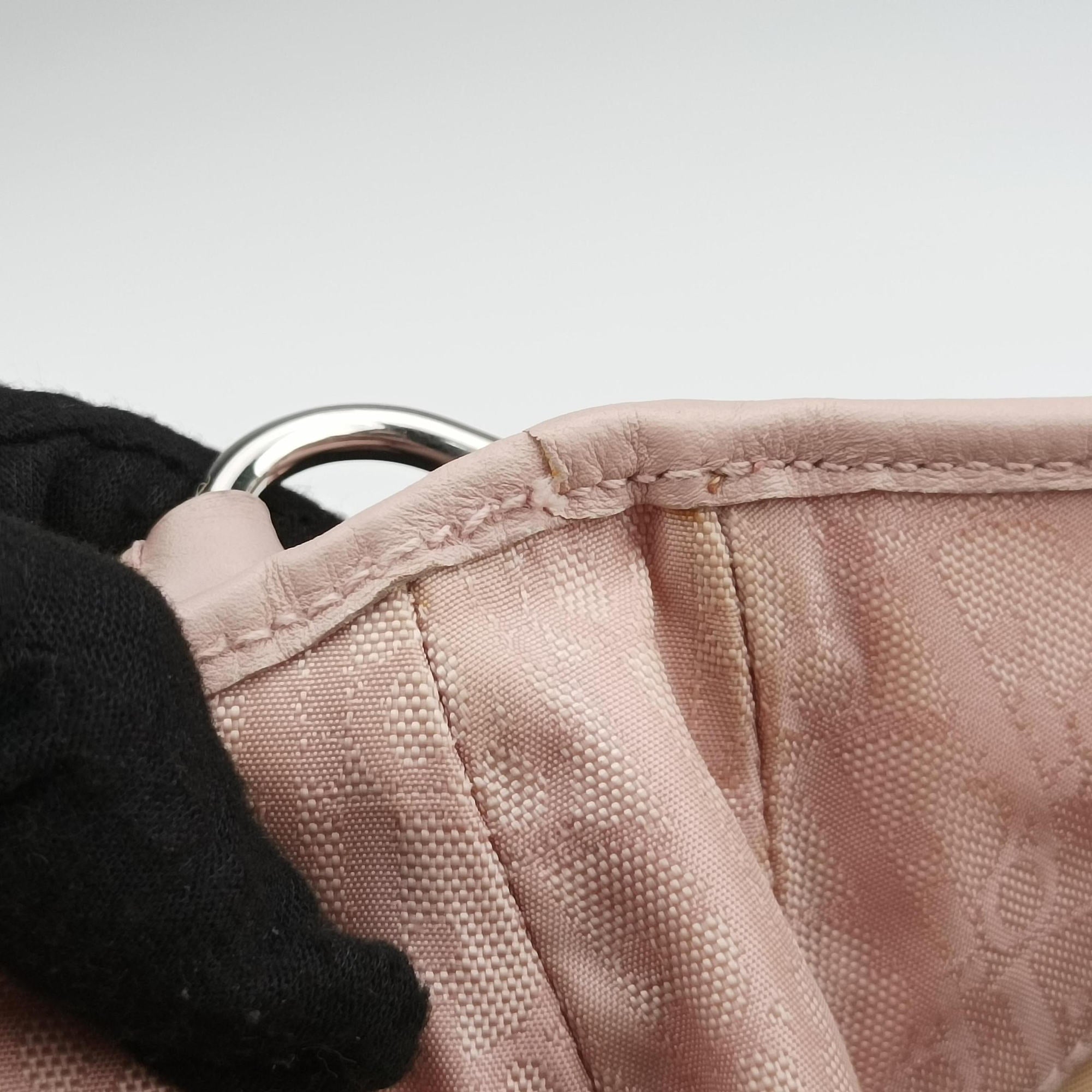 Lovely Trotter Pink Cotton Canvas × Leather 08-BO-1026ラブリー トロッター ピンク コットンキャンバス ×レザー 08-BO-1026