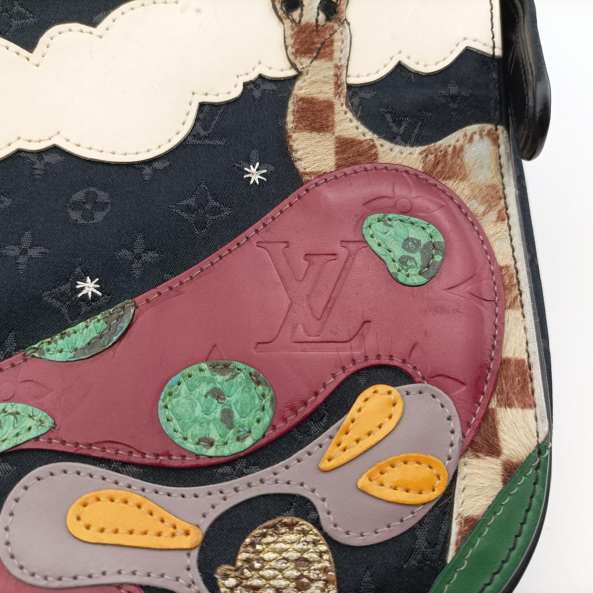 musette Black x multicolor Monogram Satin M92273 SR0032ミュゼット ブラックxマルチカラー モノグラム サテン M92273 SR0032