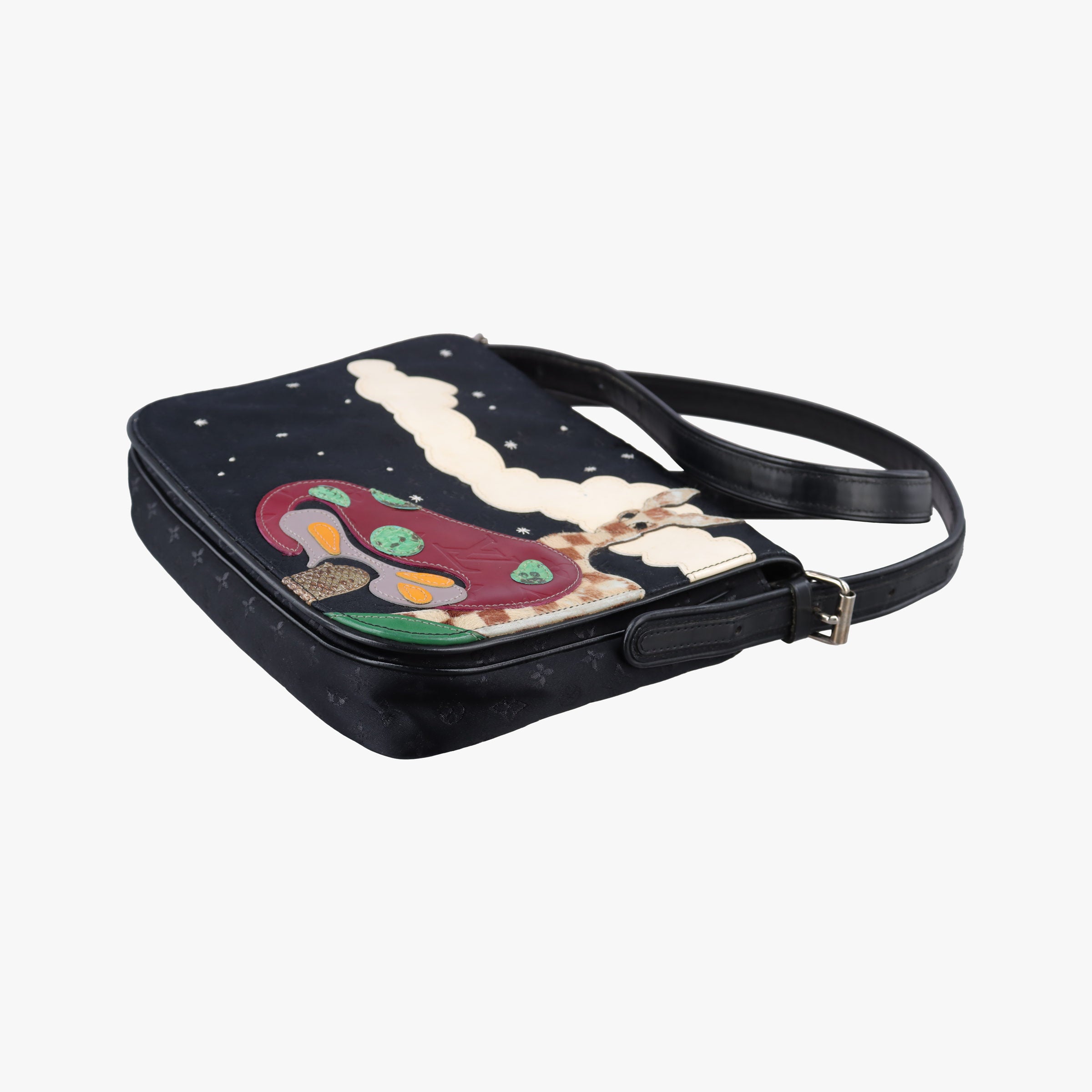 musette Black x multicolor Monogram Satin M92273 SR0032ミュゼット ブラックxマルチカラー モノグラム サテン M92273 SR0032