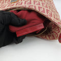 Zucchino Beige x Red canvas xLeather 8BR036 2354/8BR036/LPN/049ズッキーノ柄 ベージュ×レッド キャンバス x レザー 8BR036 2354/8BR036/LPN/049