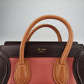 luggage nano shopper Pink beige×brown×black Leather F-CU-1185ラゲージナノショッパー ピンクベージュ×ブラウン×ブラック レザー F-CU-1185