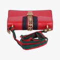 Sylvie Red×navy Leather 421882 C020405811シルヴィ レッド×ネイビー レザー 421882 C020405811