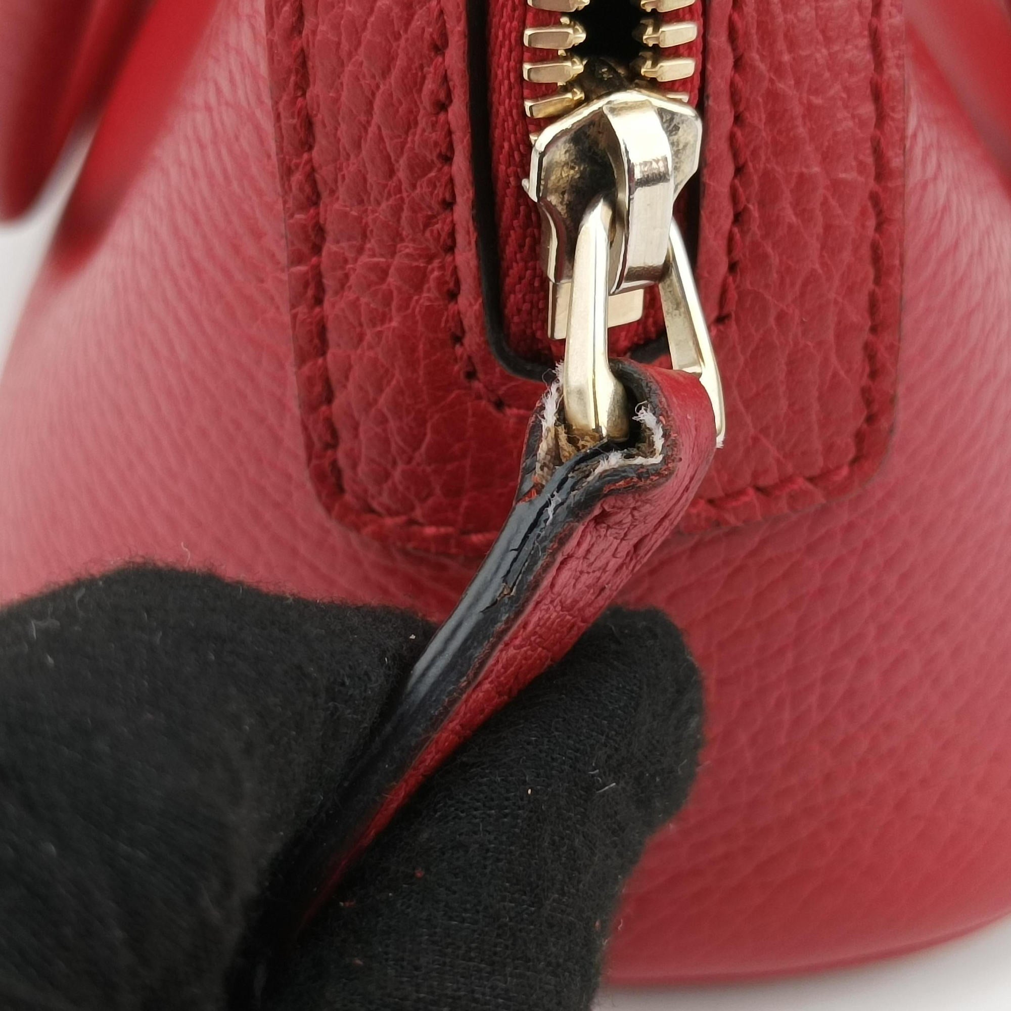 Interlocking G charm Dome Red Leather 449661 B023724606インターロッキングG チャーム ドーム レッド レザー 449661 B023724606