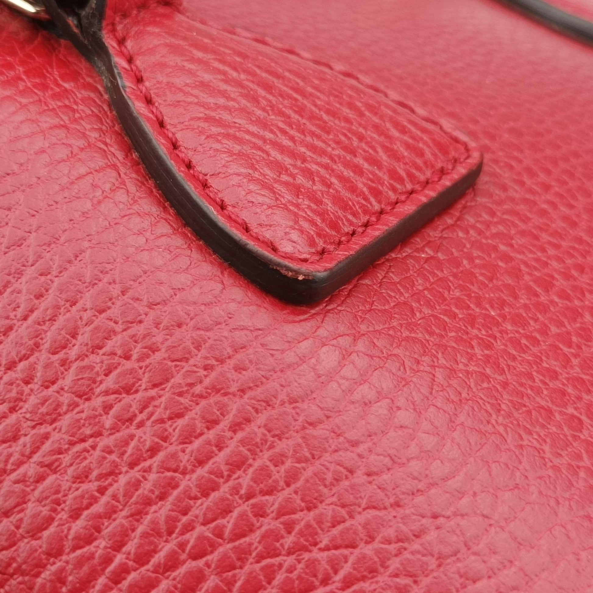 Interlocking G charm Dome Red Leather 449661 B023724606インターロッキングG チャーム ドーム レッド レザー 449661 B023724606