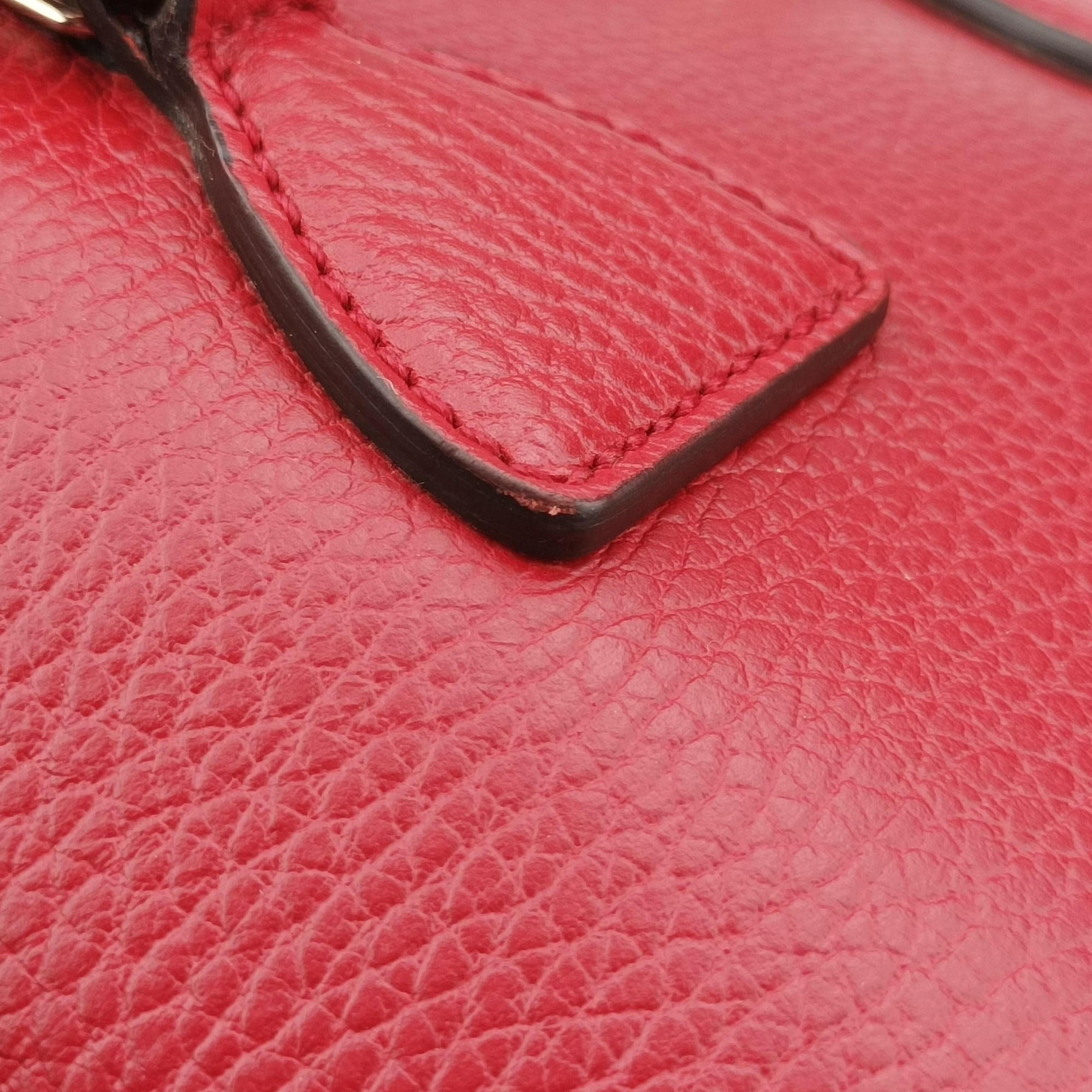 Interlocking G charm Dome Red Leather 449661 B023724606インターロッキングG チャーム ドーム レッド レザー 449661 B023724606