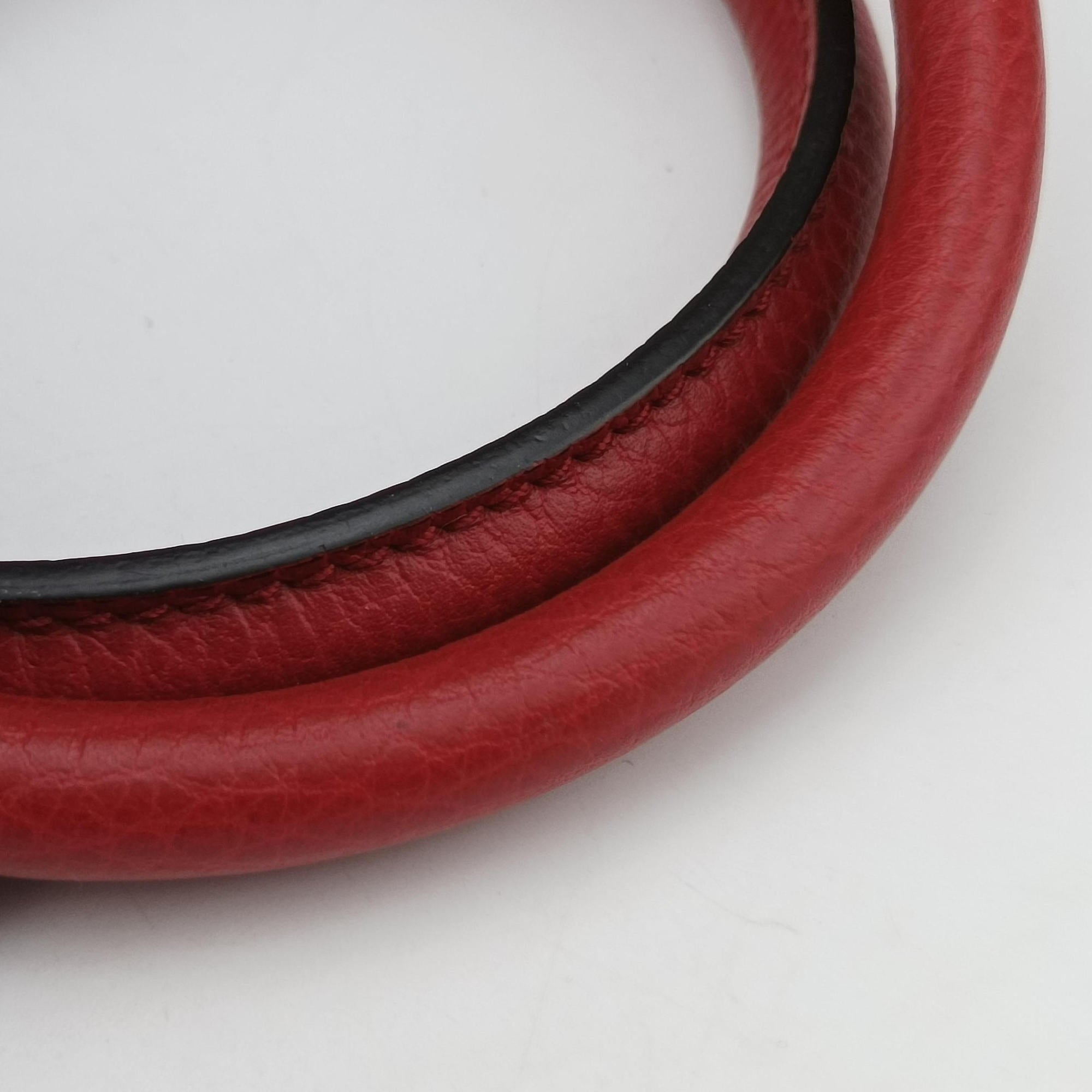 Interlocking G charm Dome Red Leather 449661 B023724606インターロッキングG チャーム ドーム レッド レザー 449661 B023724606
