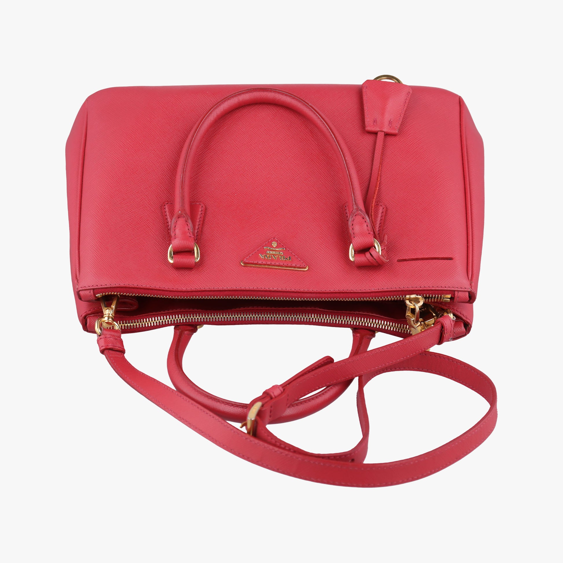 Galleria Red SAFFIANO Leather BN1786 7 Lガレリア レッド サフィアーノレザー BN1786 7 L