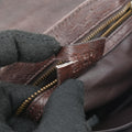 1973 Double G Brown Ostrich Leather 251820 C99565351973 ダブルG ブラウン オーストリッチ 251820 C9956535