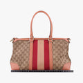 Vintage Web Beige×red×orange Canvas×Leather 257341 A012205635ヴィンテージ ウェブ ベージュ×レッド×オレンジ キャンバス×レザー 257341 A012205635