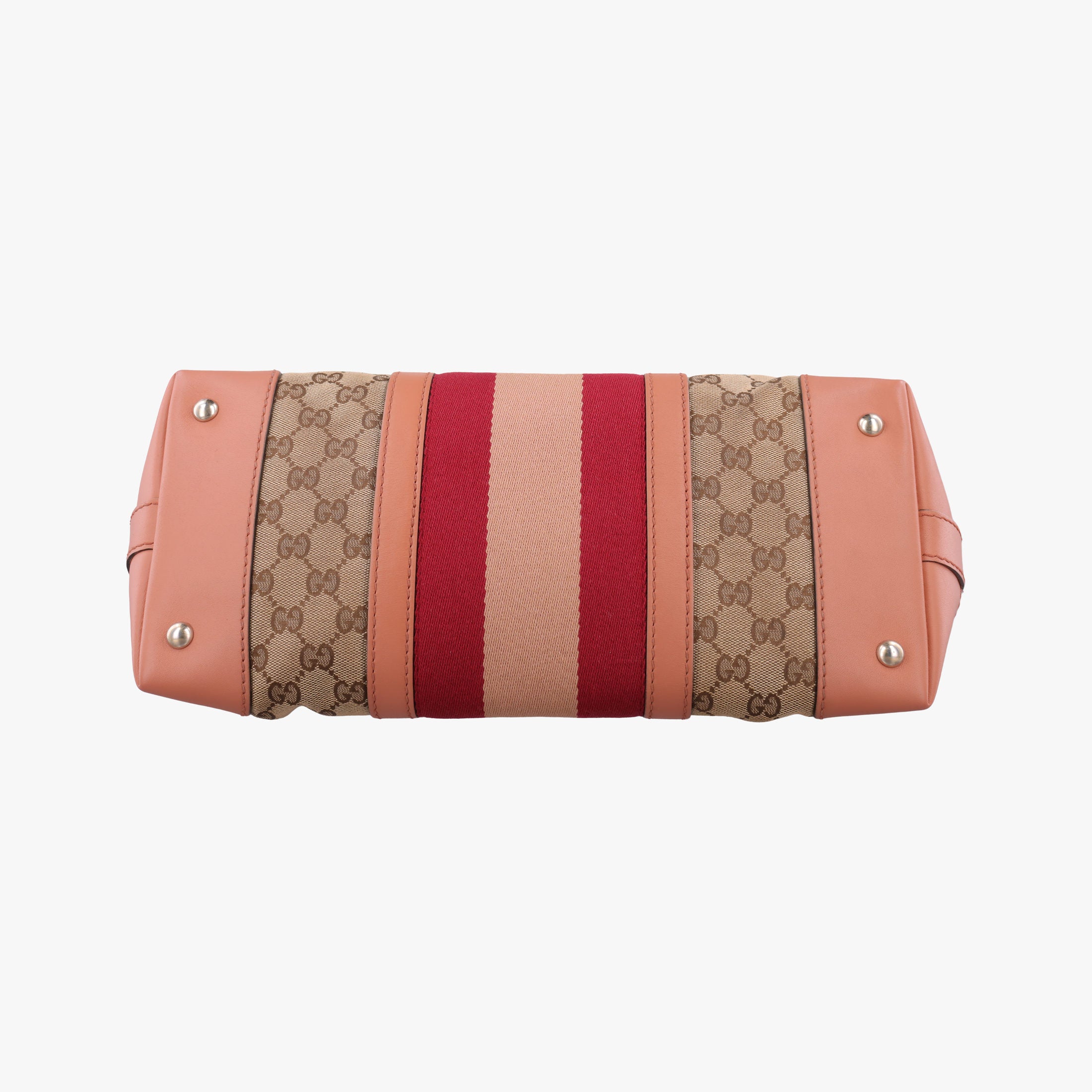 Vintage Web Beige×red×orange Canvas×Leather 257341 A012205635ヴィンテージ ウェブ ベージュ×レッド×オレンジ キャンバス×レザー 257341 A012205635