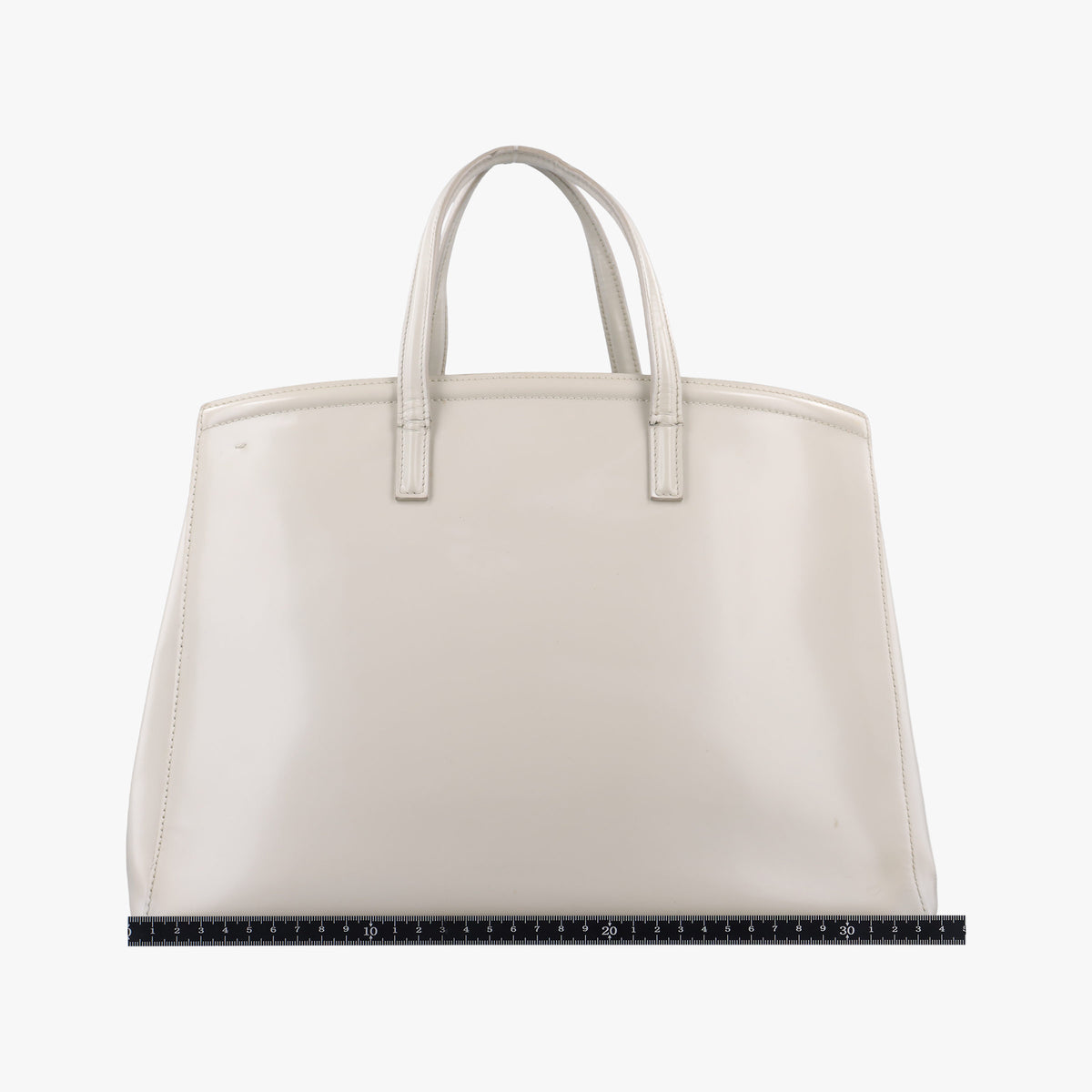 Parabole Tote White Patent 14 VIパラボラトート ホワイト パテント 14 VI