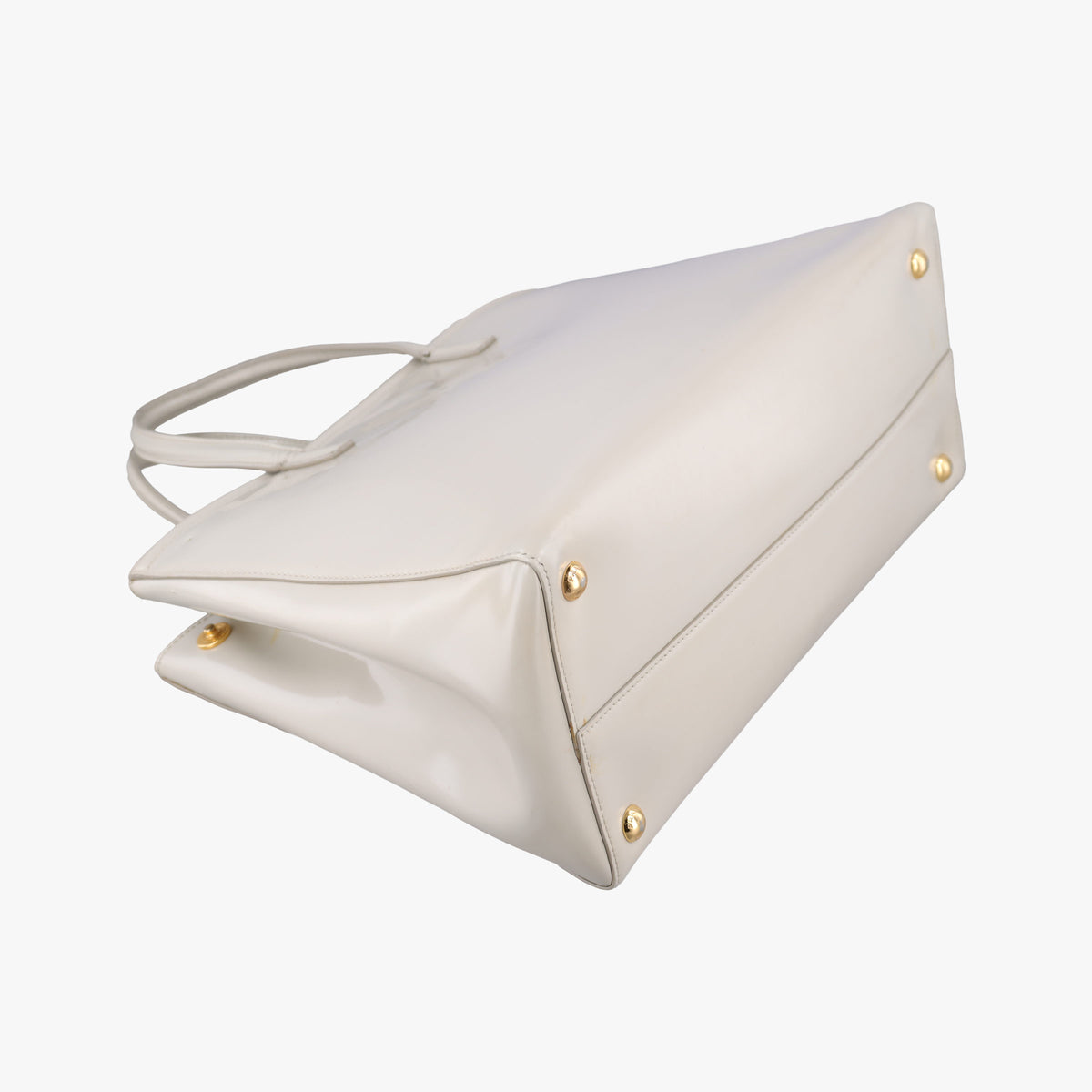 Parabole Tote White Patent 14 VIパラボラトート ホワイト パテント 14 VI