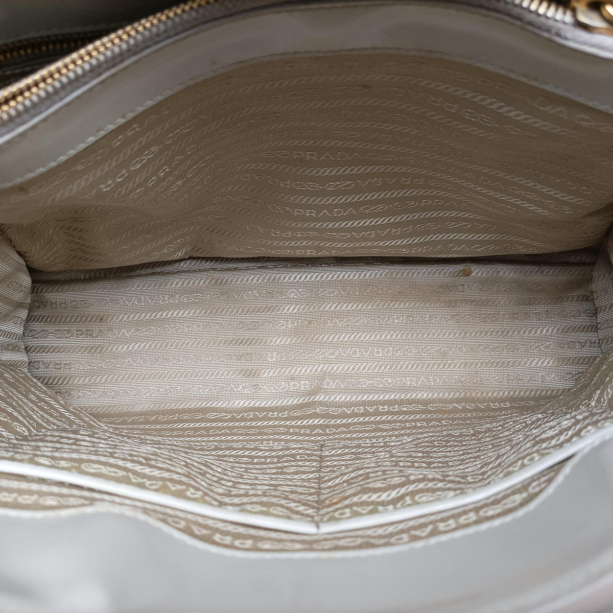 Parabole Tote White Patent 14 VIパラボラトート ホワイト パテント 14 VI