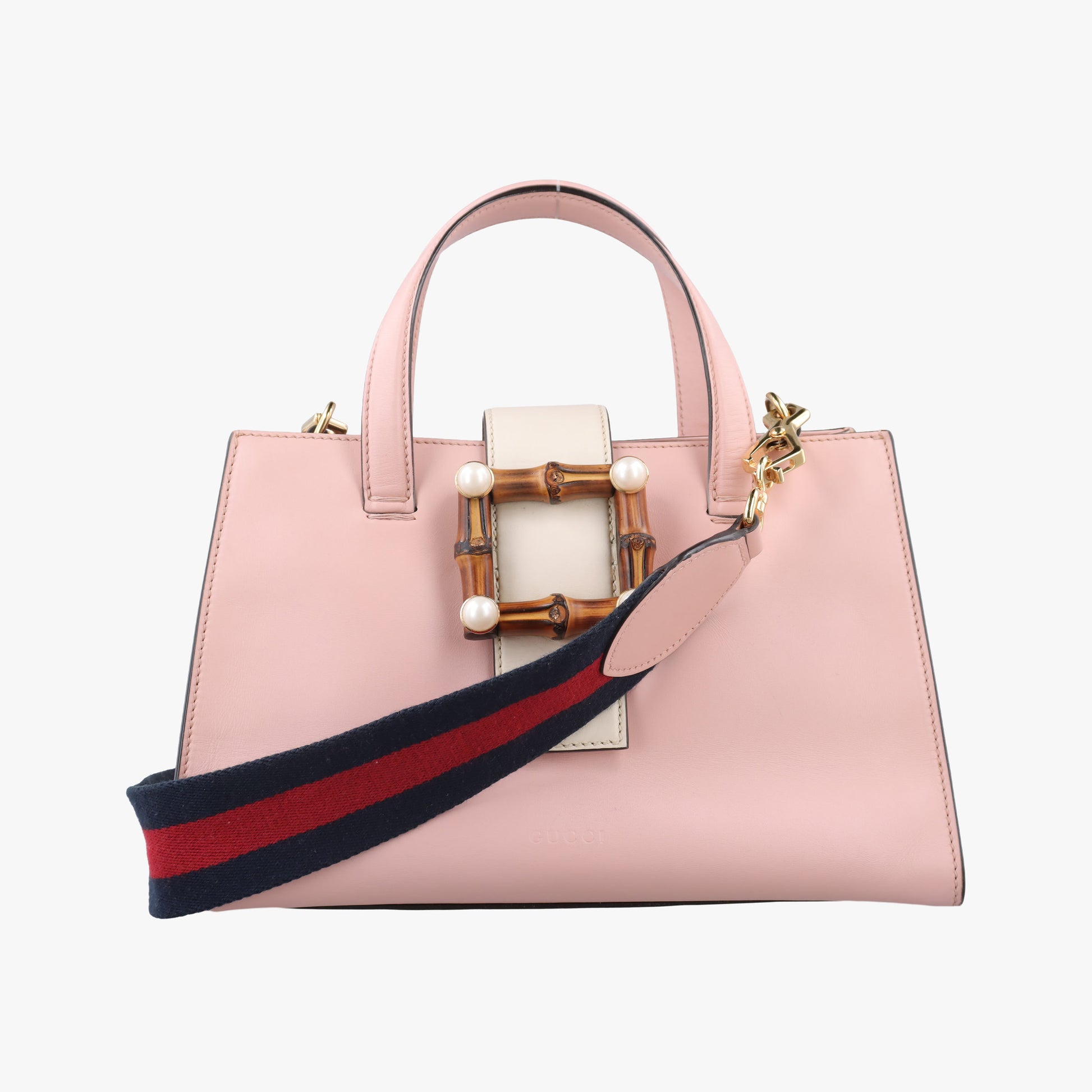 Nimfair Bamboo Pink x white Leather 453756 C020923025ニムフェア バンブー ピンクxホワイト レザー 453756 C020923025