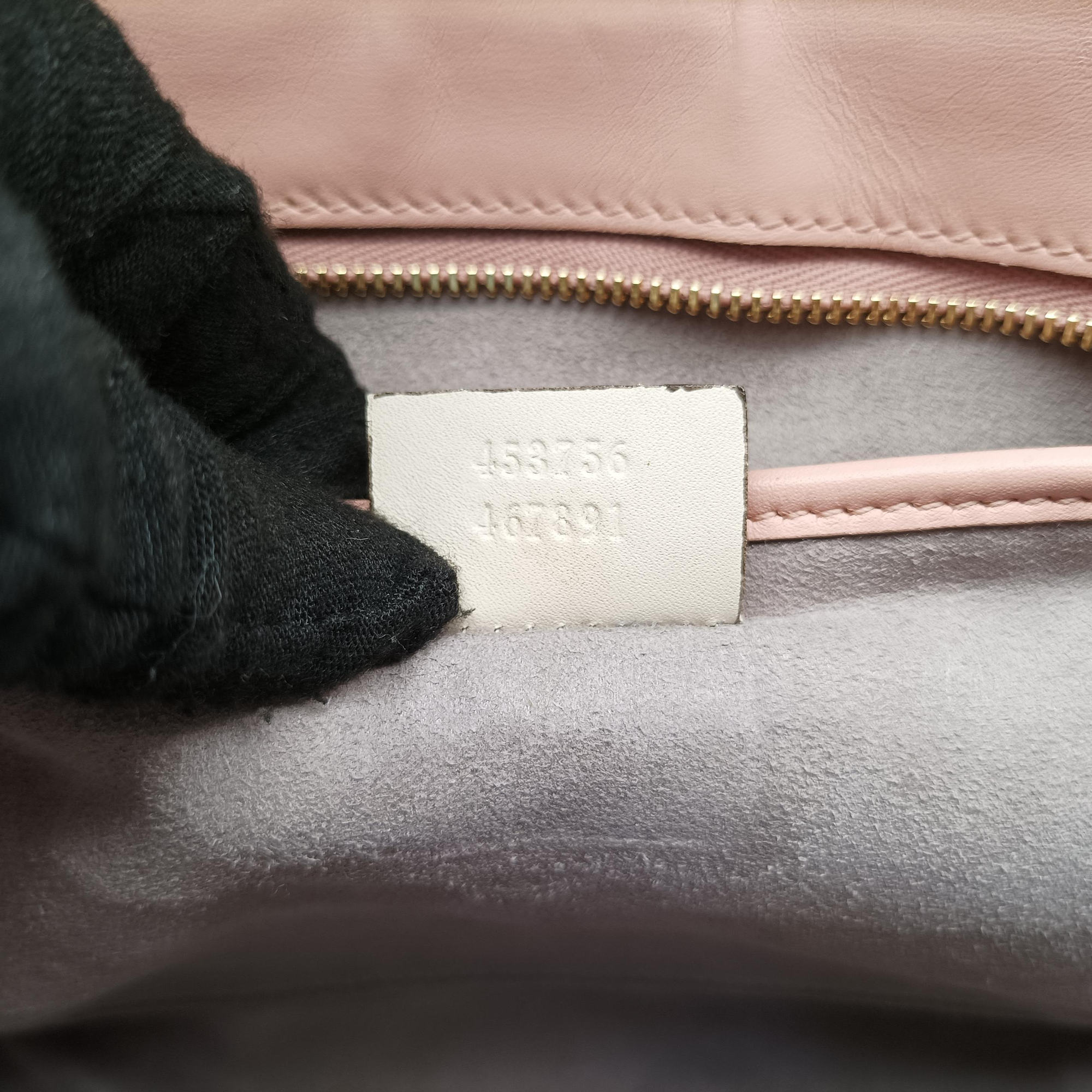 Nimfair Bamboo Pink x white Leather 453756 C020923025ニムフェア バンブー ピンクxホワイト レザー 453756 C020923025