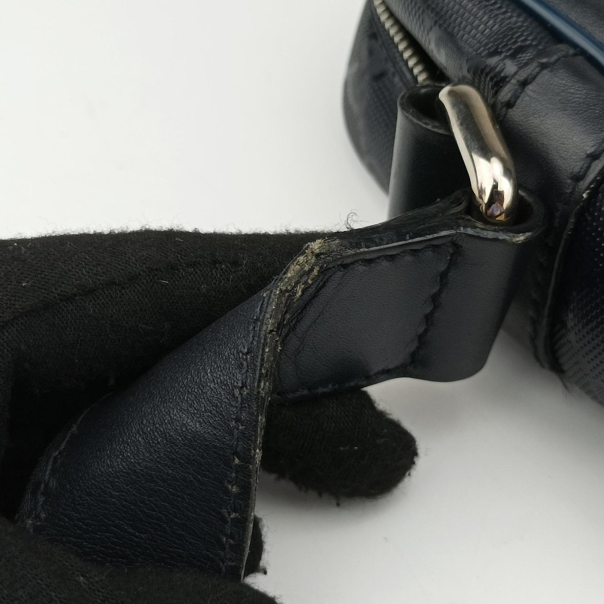 GG Imprime Messenger Navy PVC coated canvas 201448 I9747050GGインプリメ メッセンジャー ネイビー PVCコーティングキャンバス 201448 I9747050