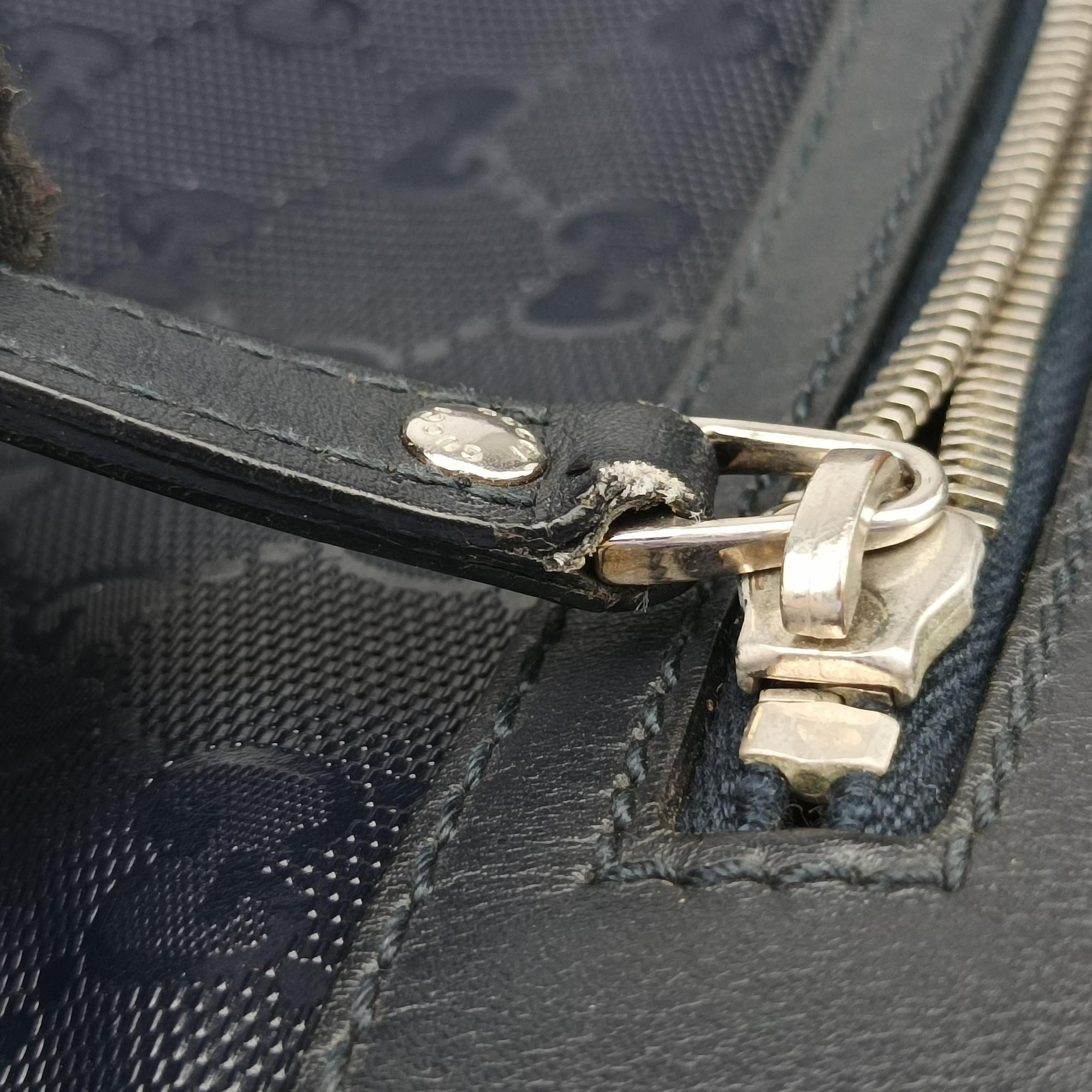 GG Imprime Messenger Navy PVC coated canvas 201448 I9747050GGインプリメ メッセンジャー ネイビー PVCコーティングキャンバス 201448 I9747050