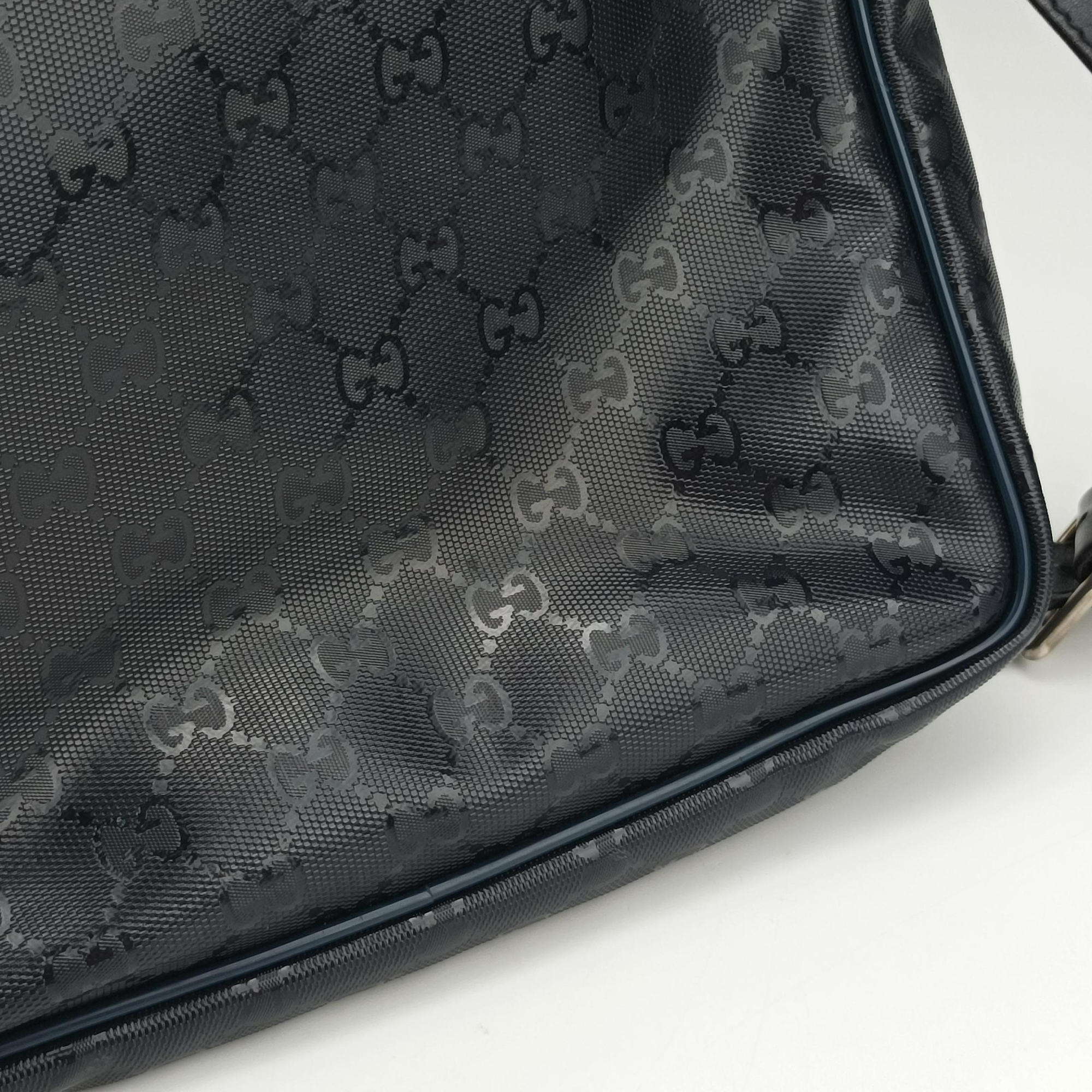 GG Imprime Messenger Navy PVC coated canvas 201448 I9747050GGインプリメ メッセンジャー ネイビー PVCコーティングキャンバス 201448 I9747050