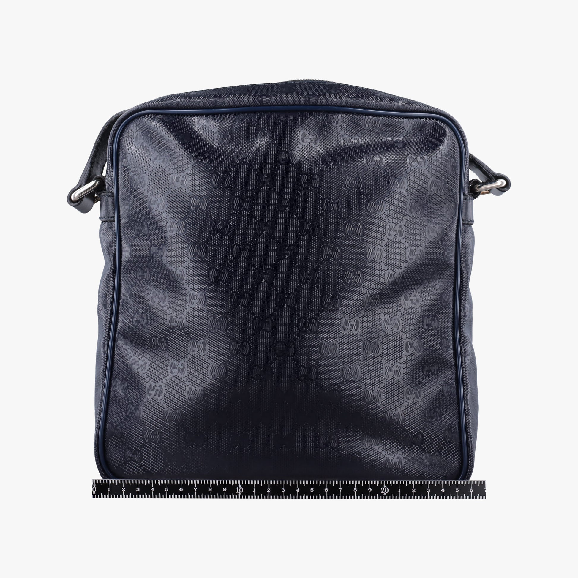 GG Imprime Messenger Navy PVC coated canvas 201448 I9747050GGインプリメ メッセンジャー ネイビー PVCコーティングキャンバス 201448 I9747050