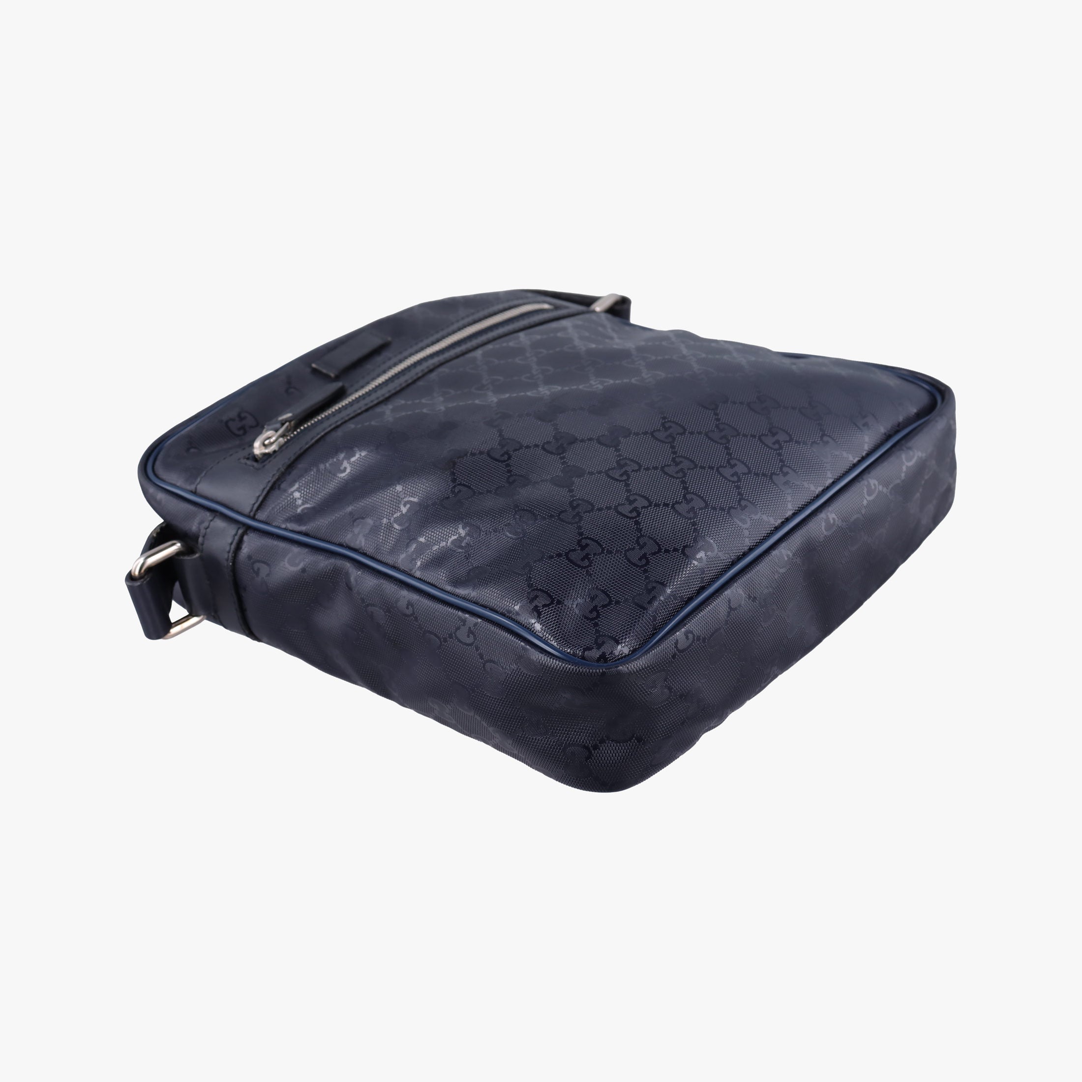 GG Imprime Messenger Navy PVC coated canvas 201448 I9747050GGインプリメ メッセンジャー ネイビー PVCコーティングキャンバス 201448 I9747050