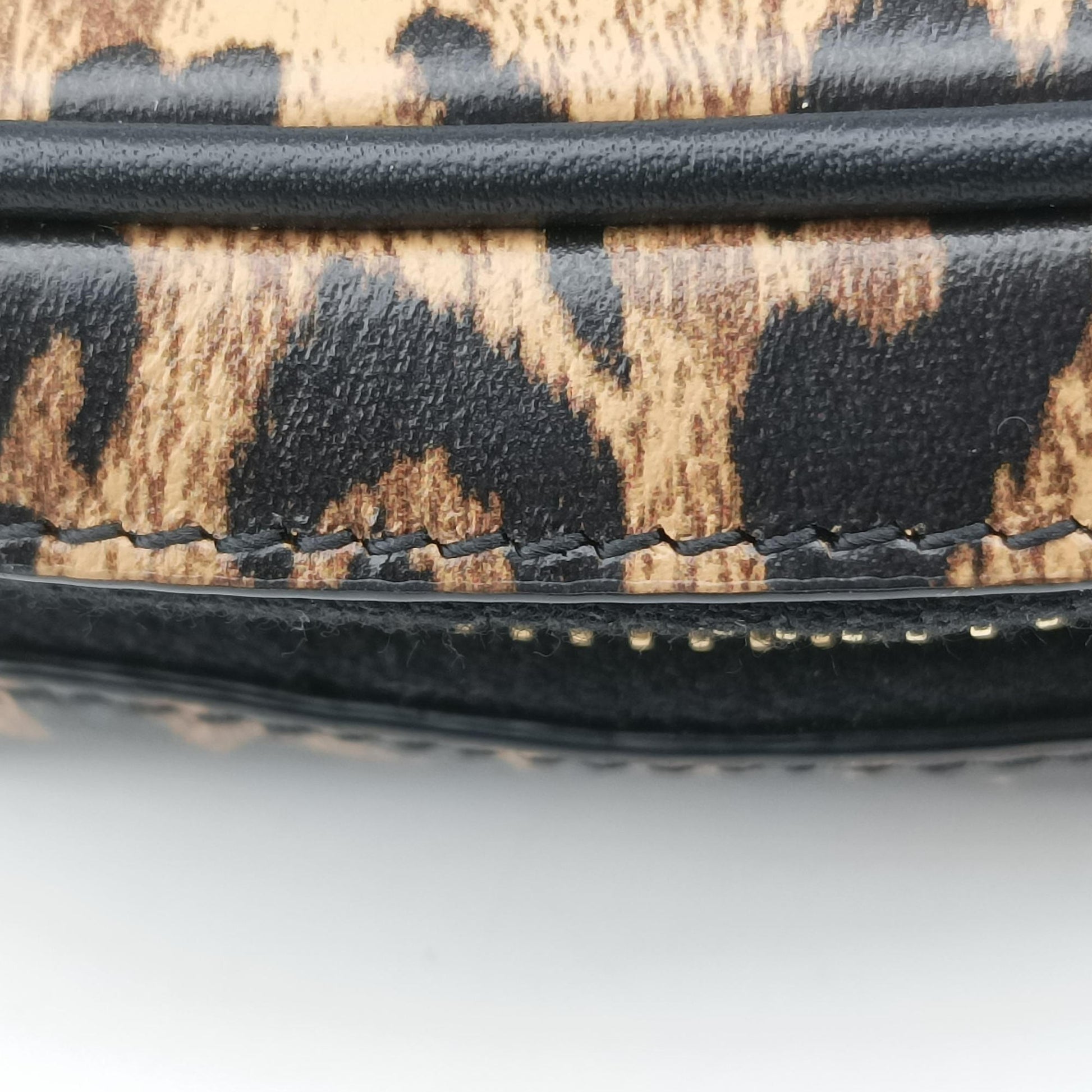 Baby Lou Leopard Print Heart Black×Leopard Leather 650170 BRS650170.1020ベイビールー ブラック×レオパード レザー 650170 BRS650170.1020