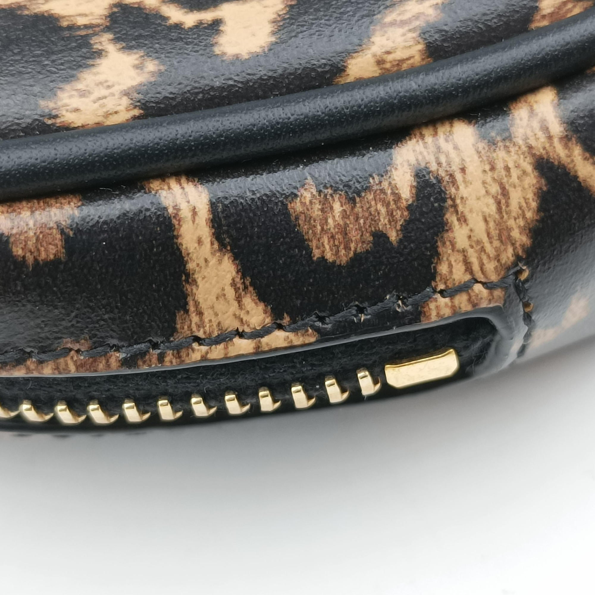 Baby Lou Leopard Print Heart Black×Leopard Leather 650170 BRS650170.1020ベイビールー ブラック×レオパード レザー 650170 BRS650170.1020