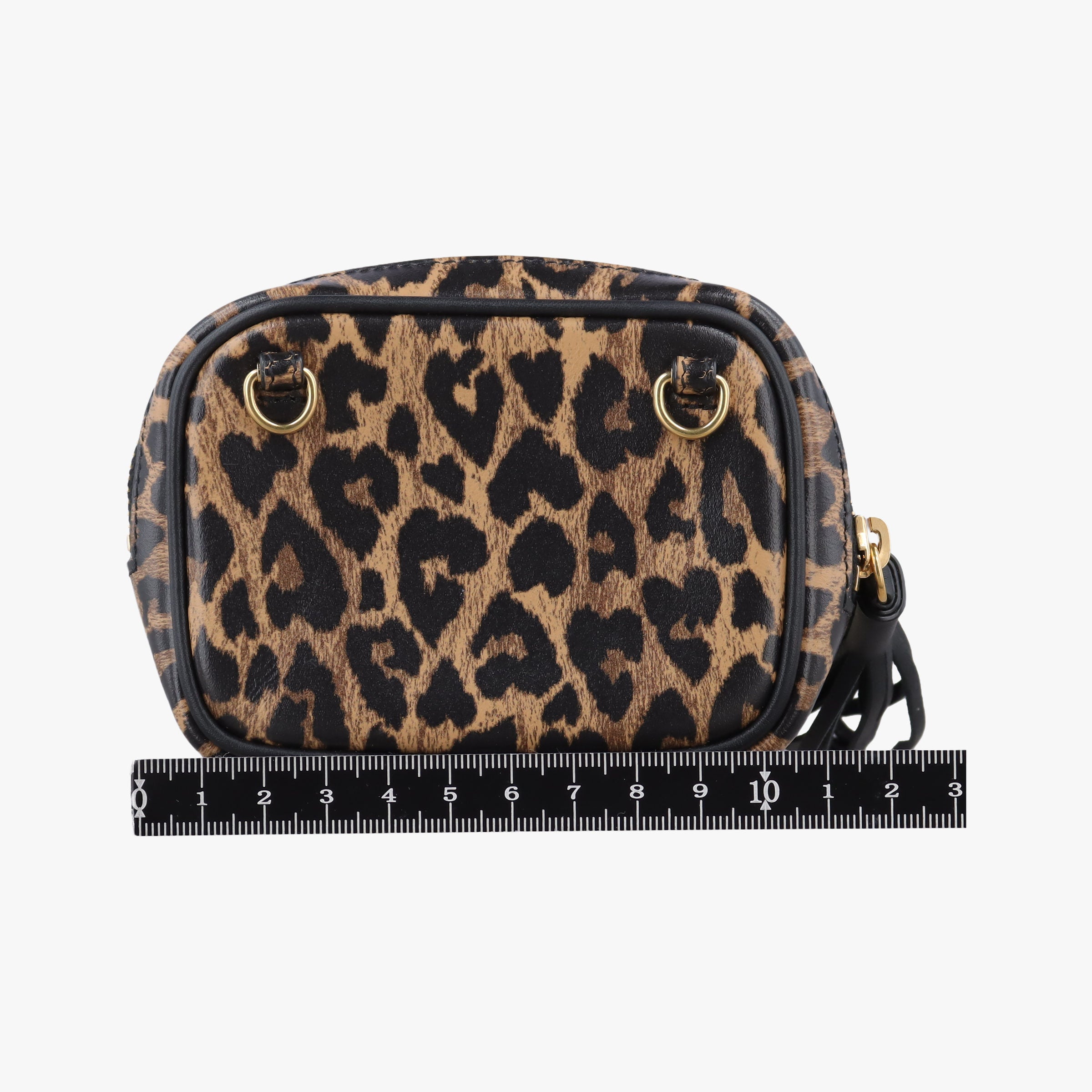 Baby Lou Leopard Print Heart Black×Leopard Leather 650170 BRS650170.1020ベイビールー ブラック×レオパード レザー 650170 BRS650170.1020