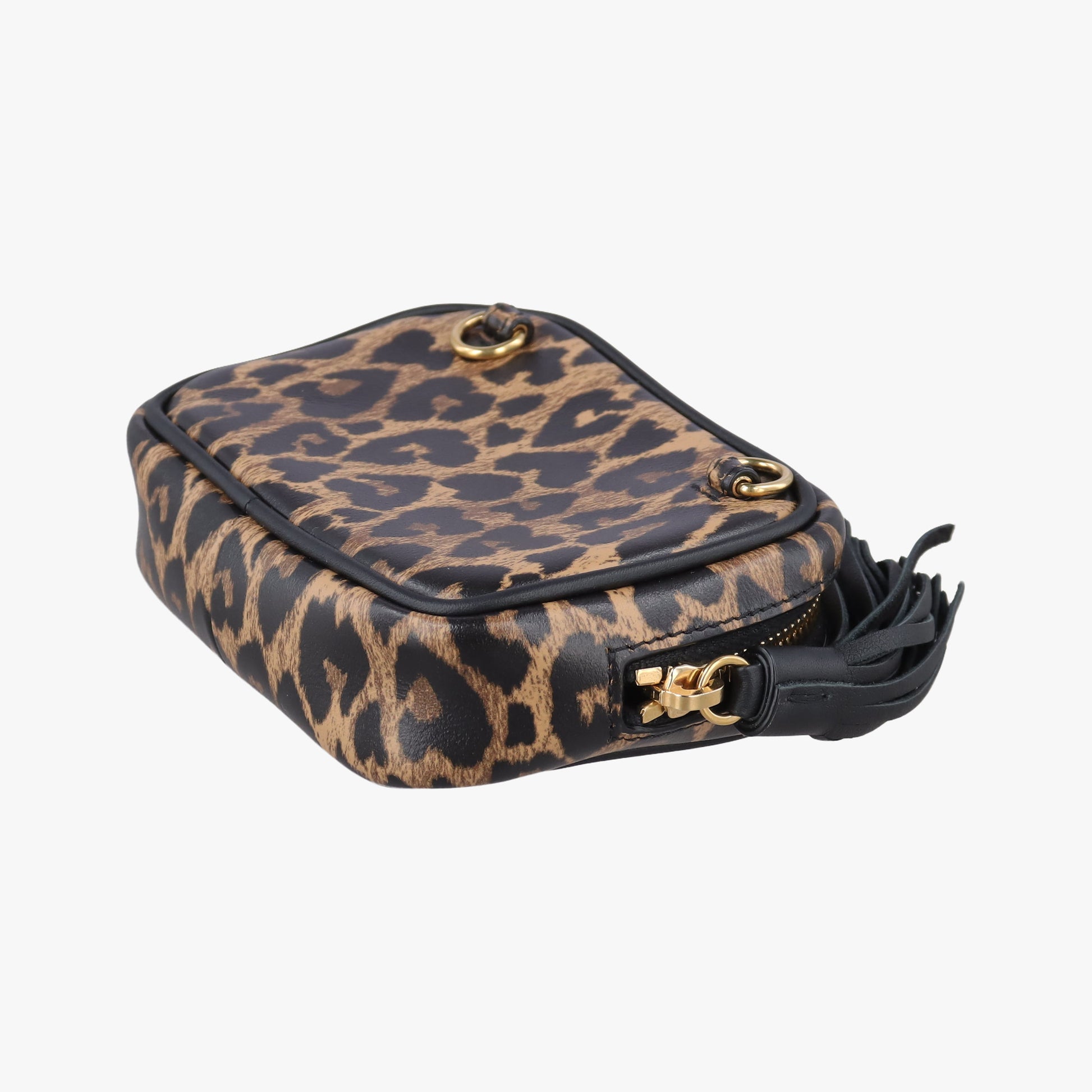 Baby Lou Leopard Print Heart Black×Leopard Leather 650170 BRS650170.1020ベイビールー ブラック×レオパード レザー 650170 BRS650170.1020