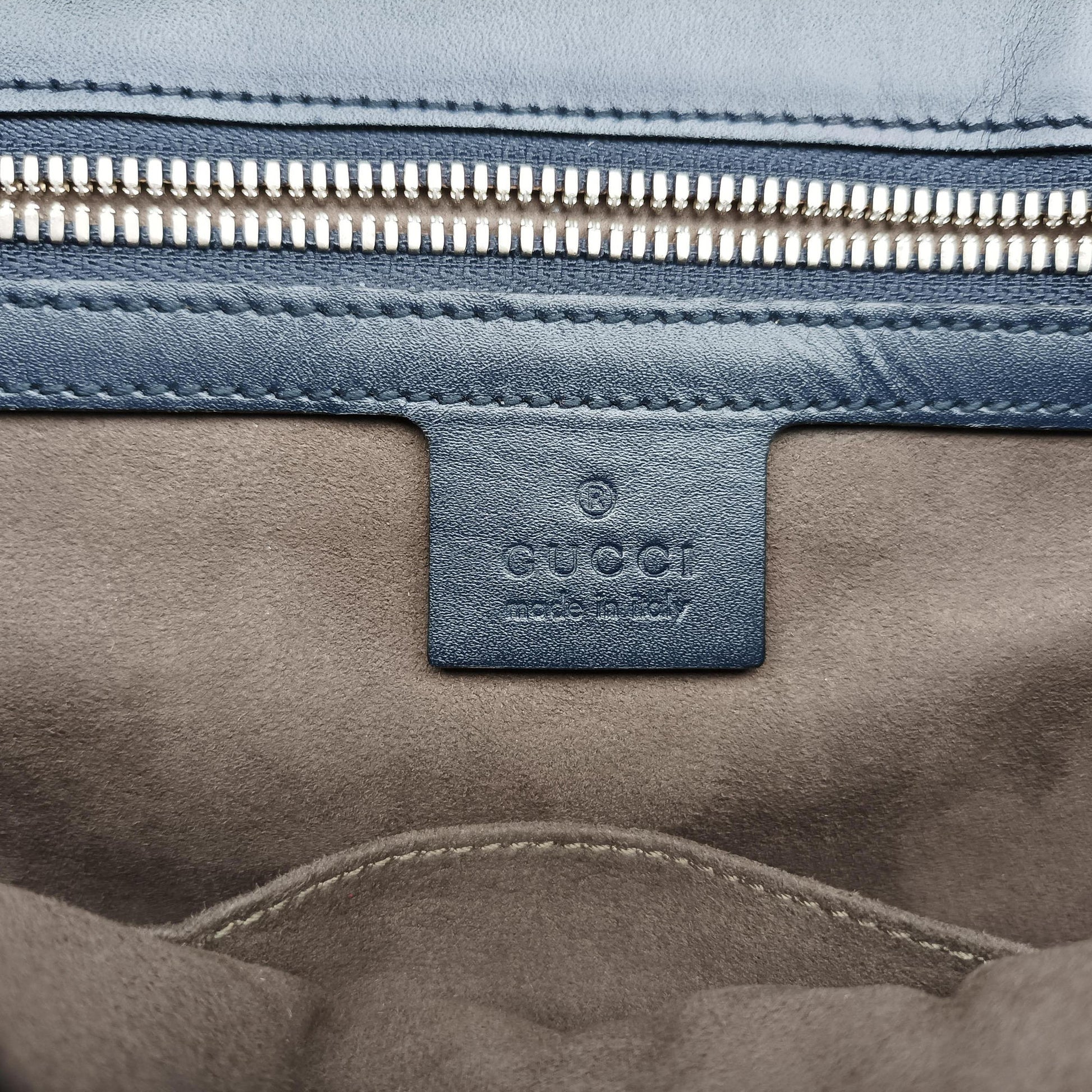 GG Plus GG Supreme Navy Leather 406368 G021229625GGプラス GGスプリーム ネイビー レザー 406368 G021229625