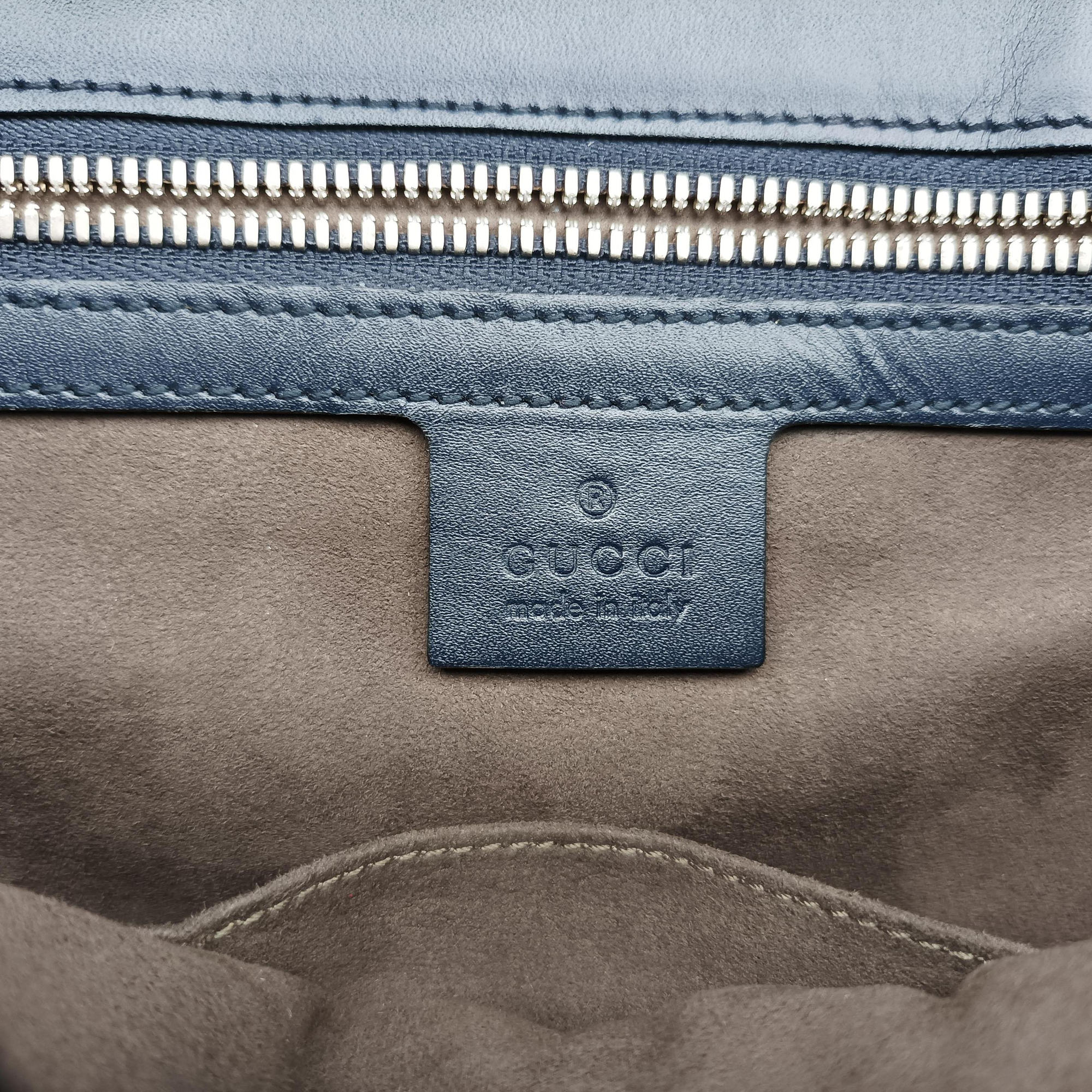 GG Plus GG Supreme Navy Leather 406368 G021229625GGプラス GGスプリーム ネイビー レザー 406368 G021229625