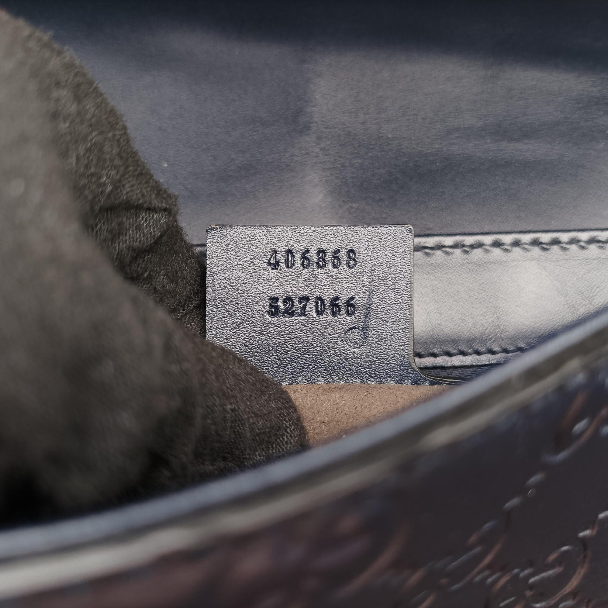 GG Plus GG Supreme Navy Leather 406368 G021229625GGプラス GGスプリーム ネイビー レザー 406368 G021229625